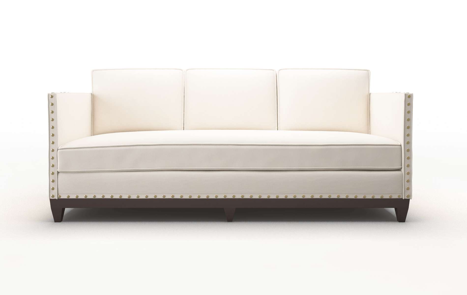 Florence Blanche milky Sofa Espresso Legs  1