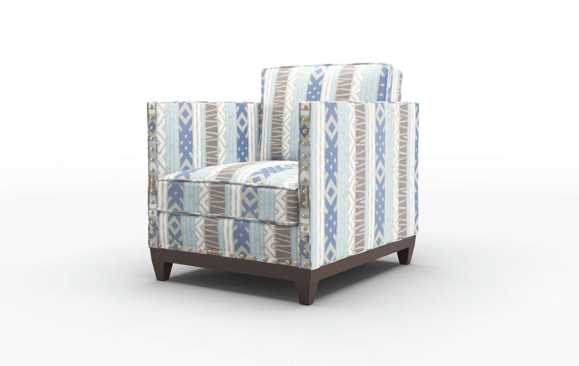 Florence Bodhi Indigo Chair espresso legs 4