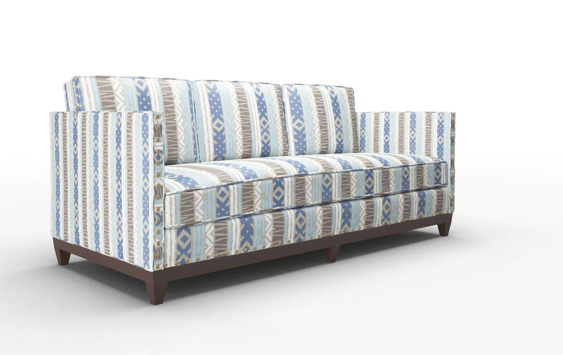 Florence Bodhi Indigo Sofa espresso legs 2