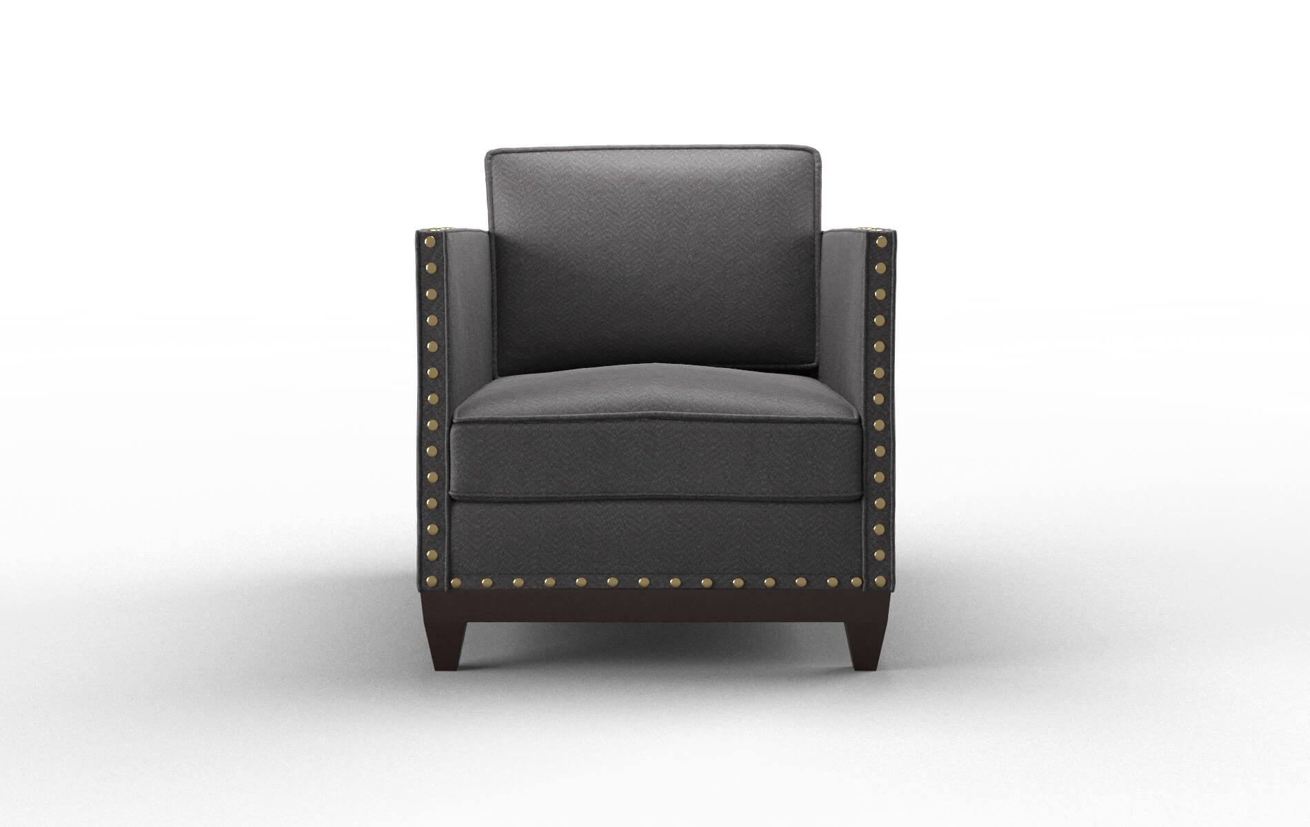 Florence Catalina Charcoal Chair espresso legs 1