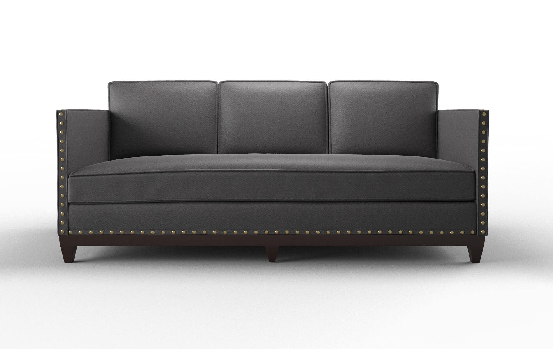 Florence Catalina Charcoal Sofa espresso legs 1