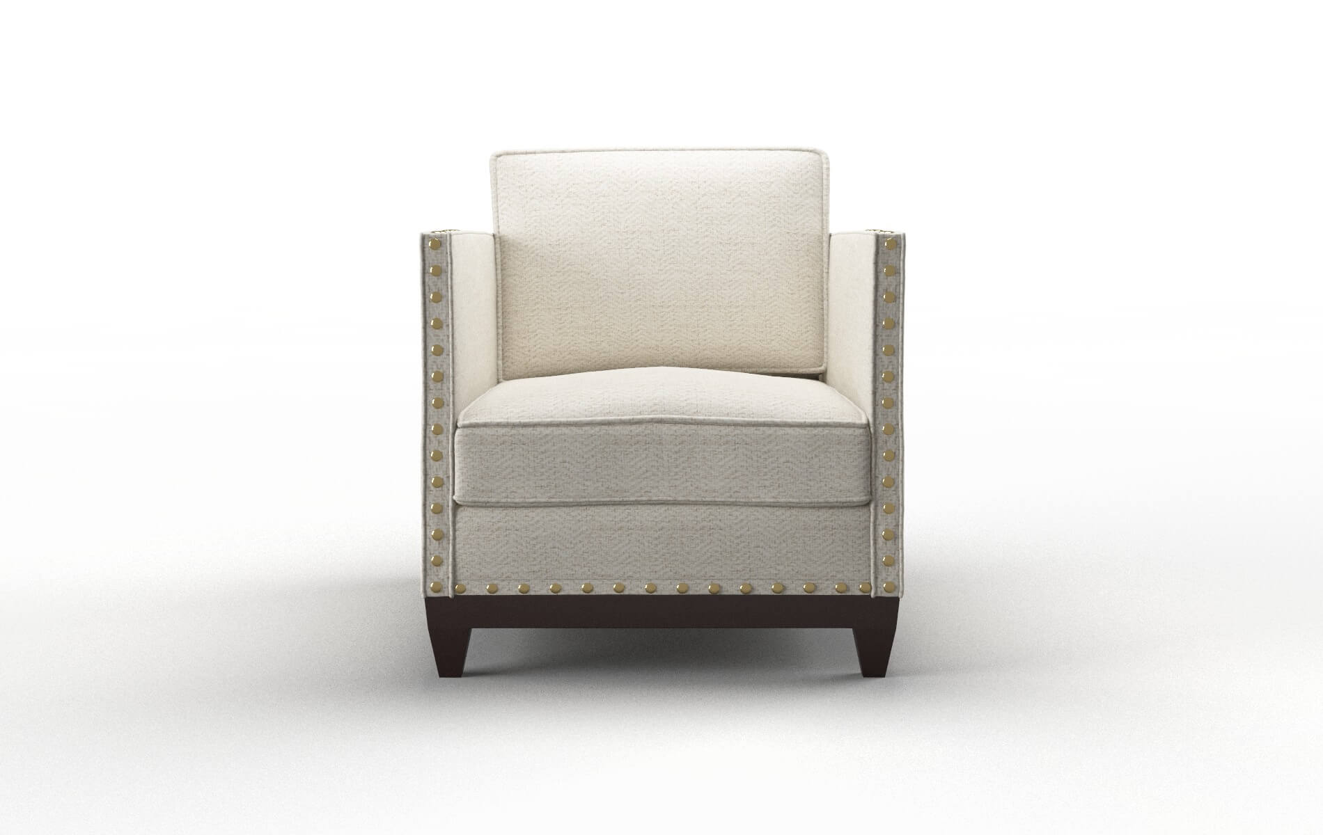 Florence Catalina Linen Chair espresso legs 1