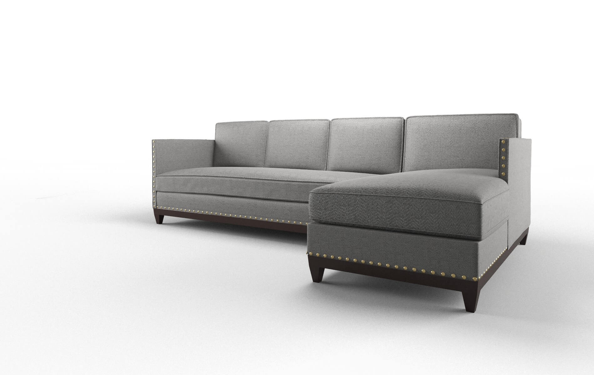 Florence Catalina Steel Panel espresso legs 4