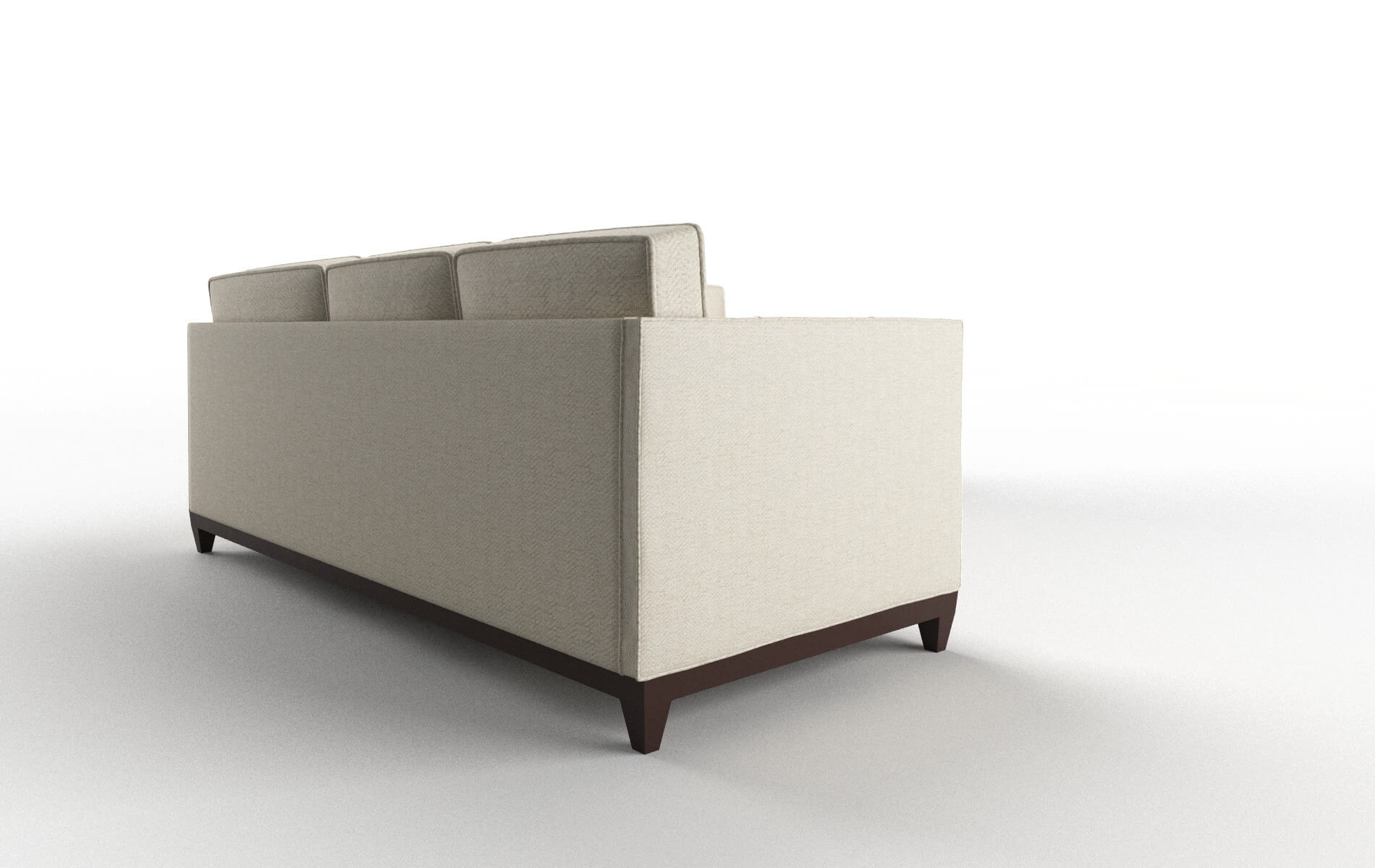 Florence Catalina Wheat Sectional espresso legs 3