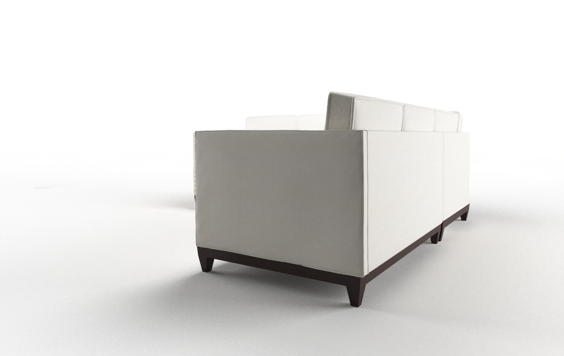 Florence Chance Bone Sectional espresso legs 4