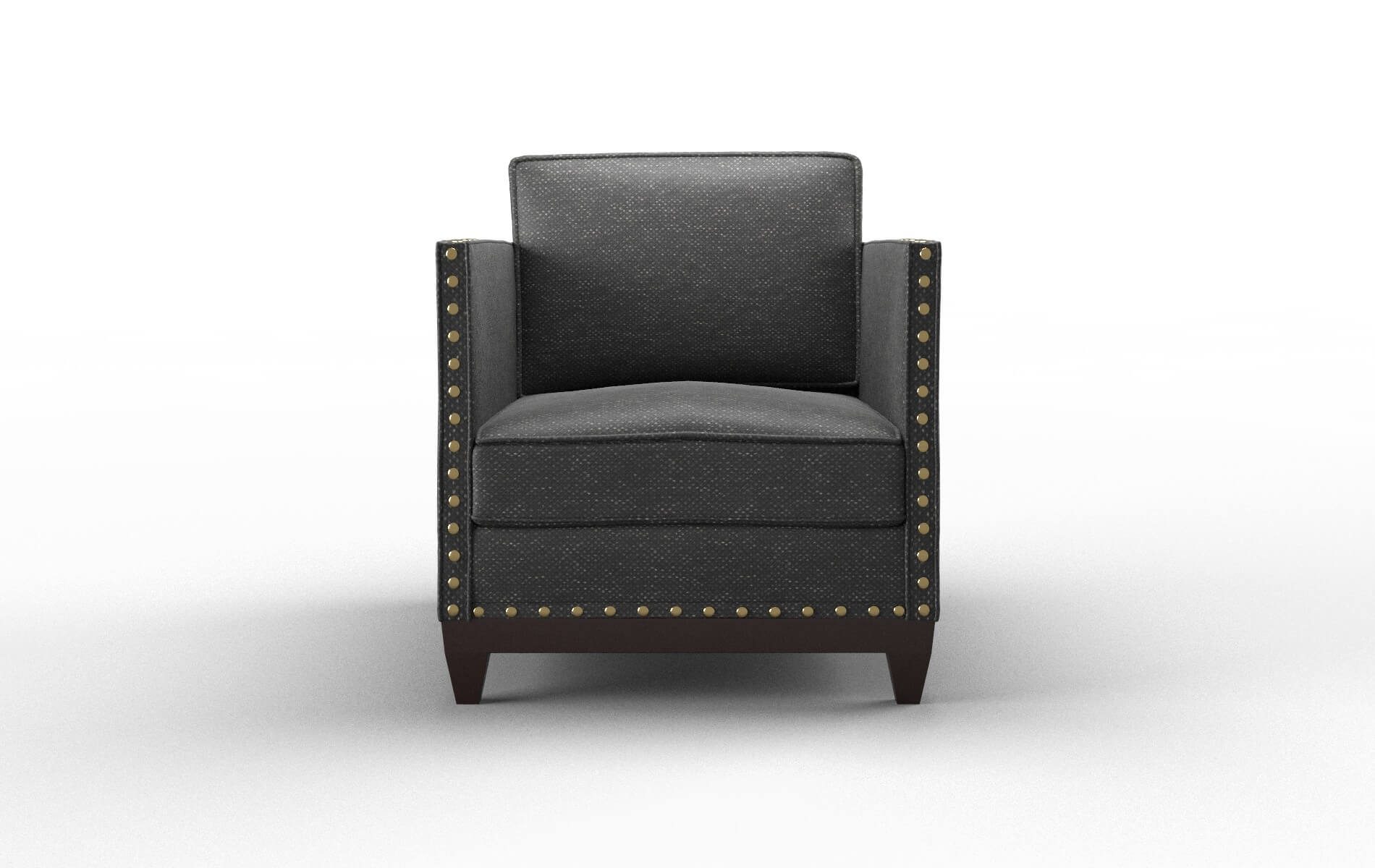 Florence Chance denim Chair Espresso Legs  1