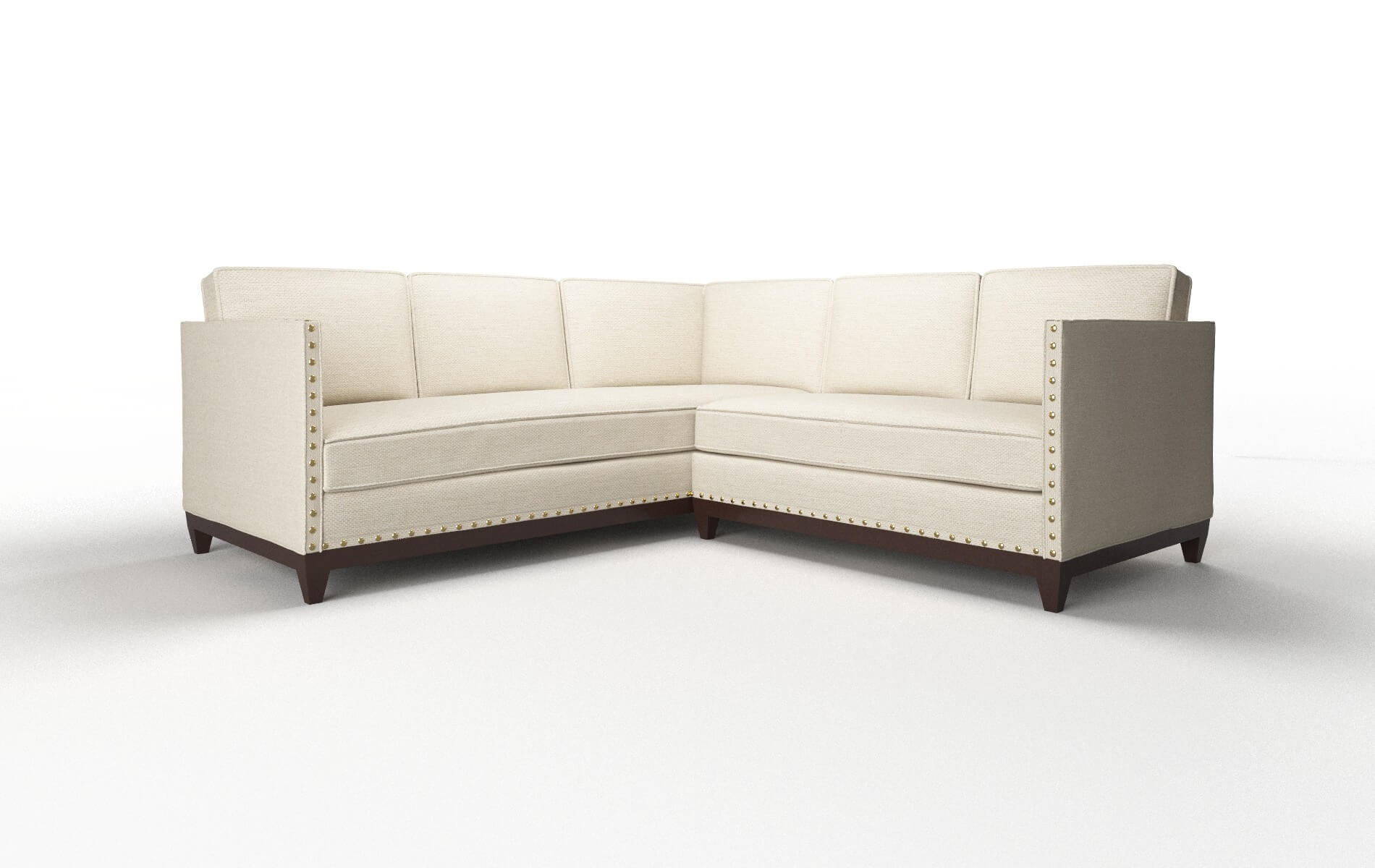 Florence Chance Sand Sectional espresso legs 1