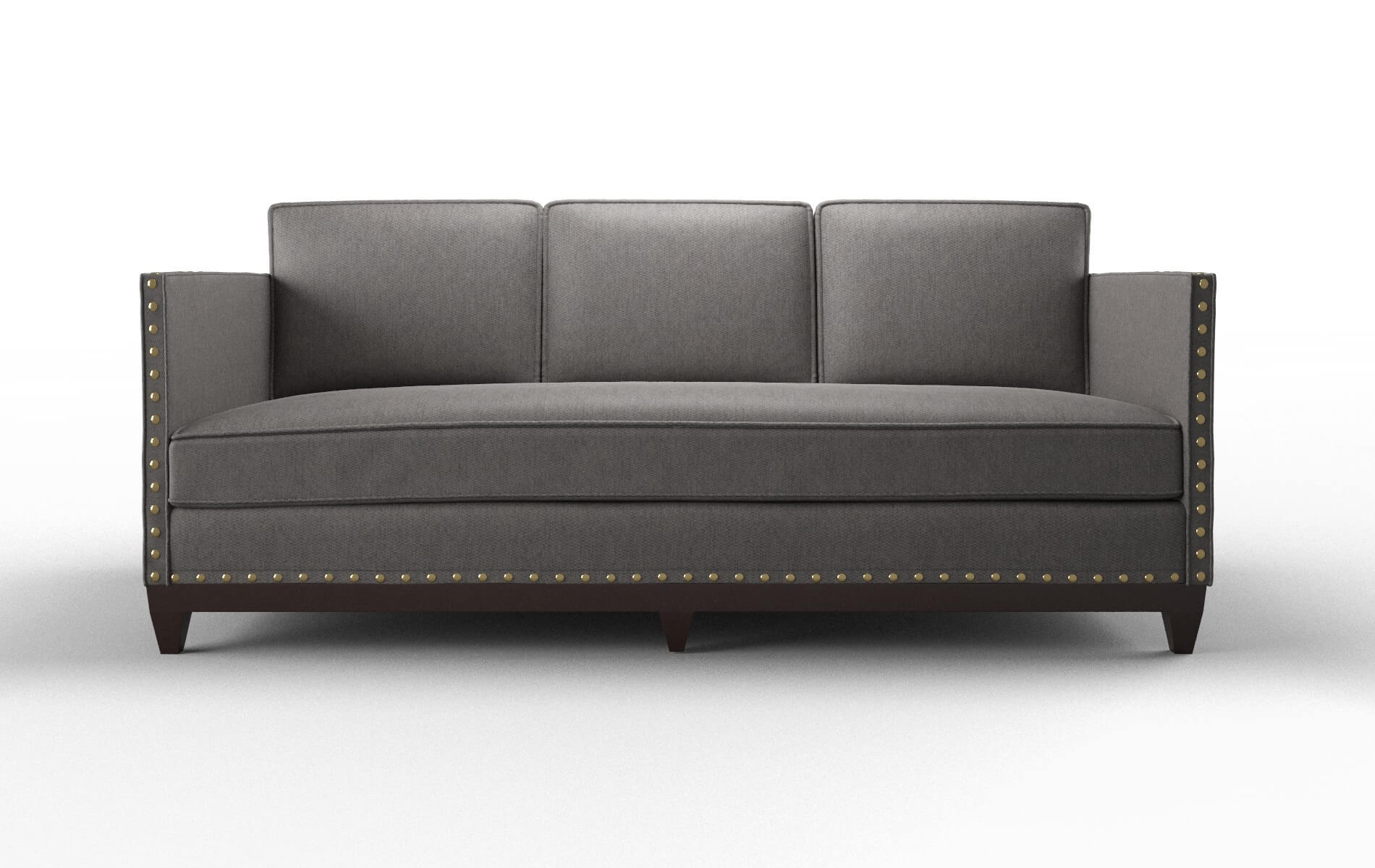 Florence Cosmo charcoal Sofa Espresso Legs  1
