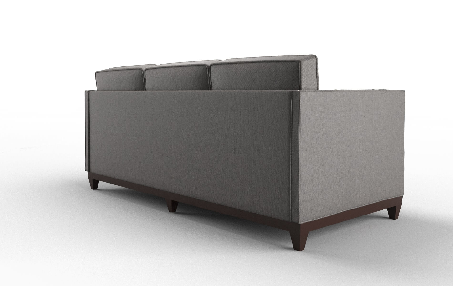 Florence Cosmo Charcoal Sofa espresso legs 5