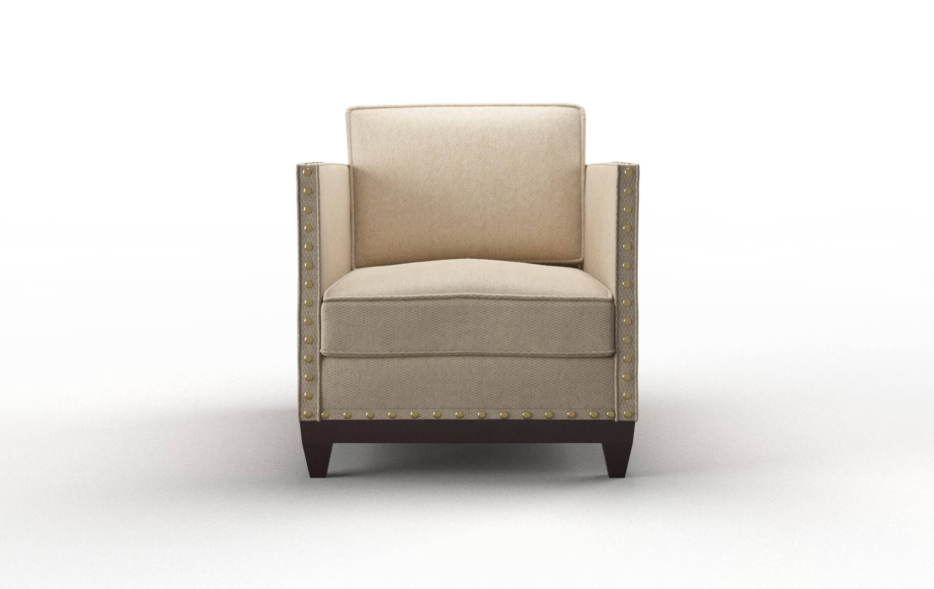 Florence Cosmo Fawn Chair espresso legs 1