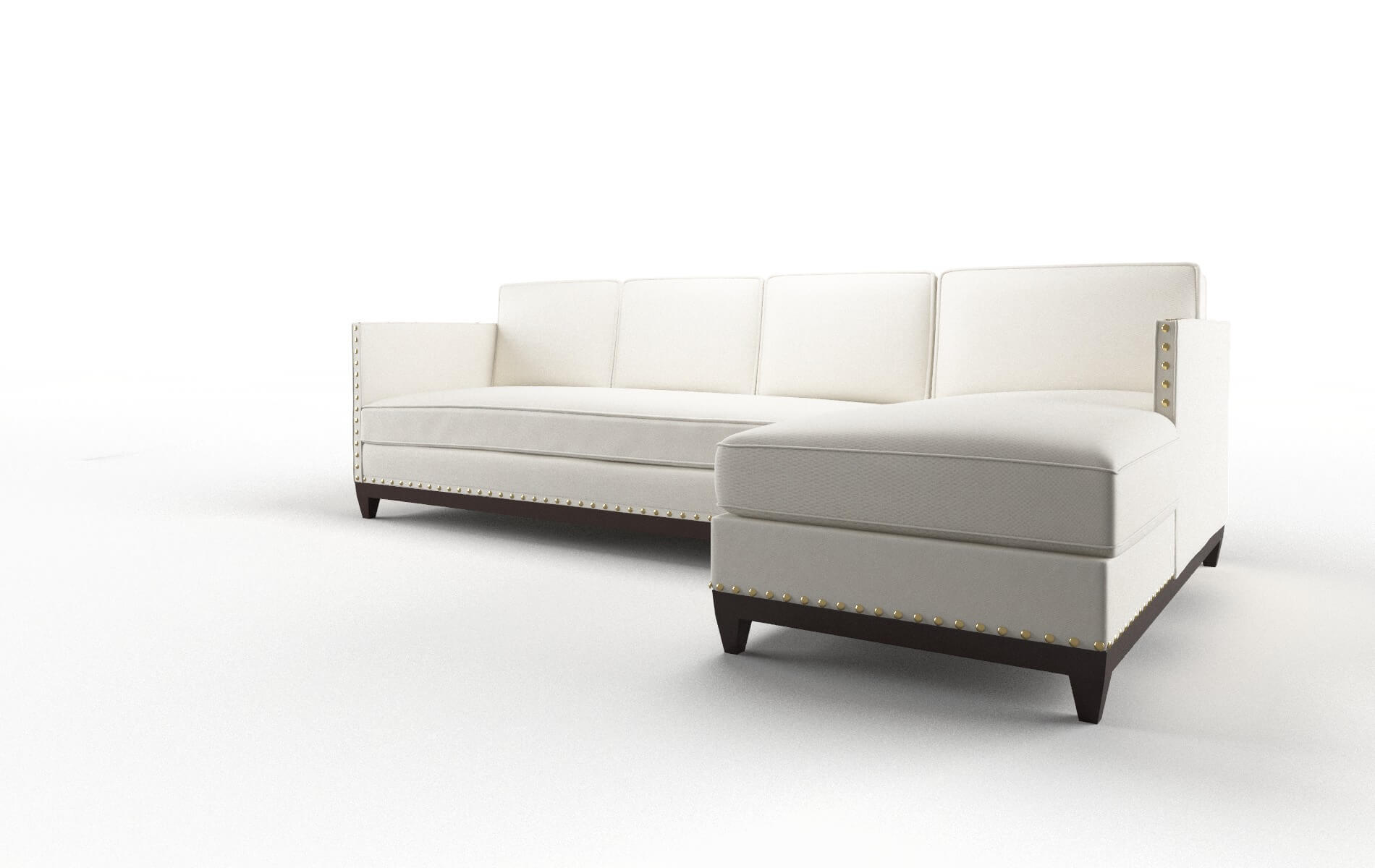 Florence Cosmo Ivory Panel espresso legs 4