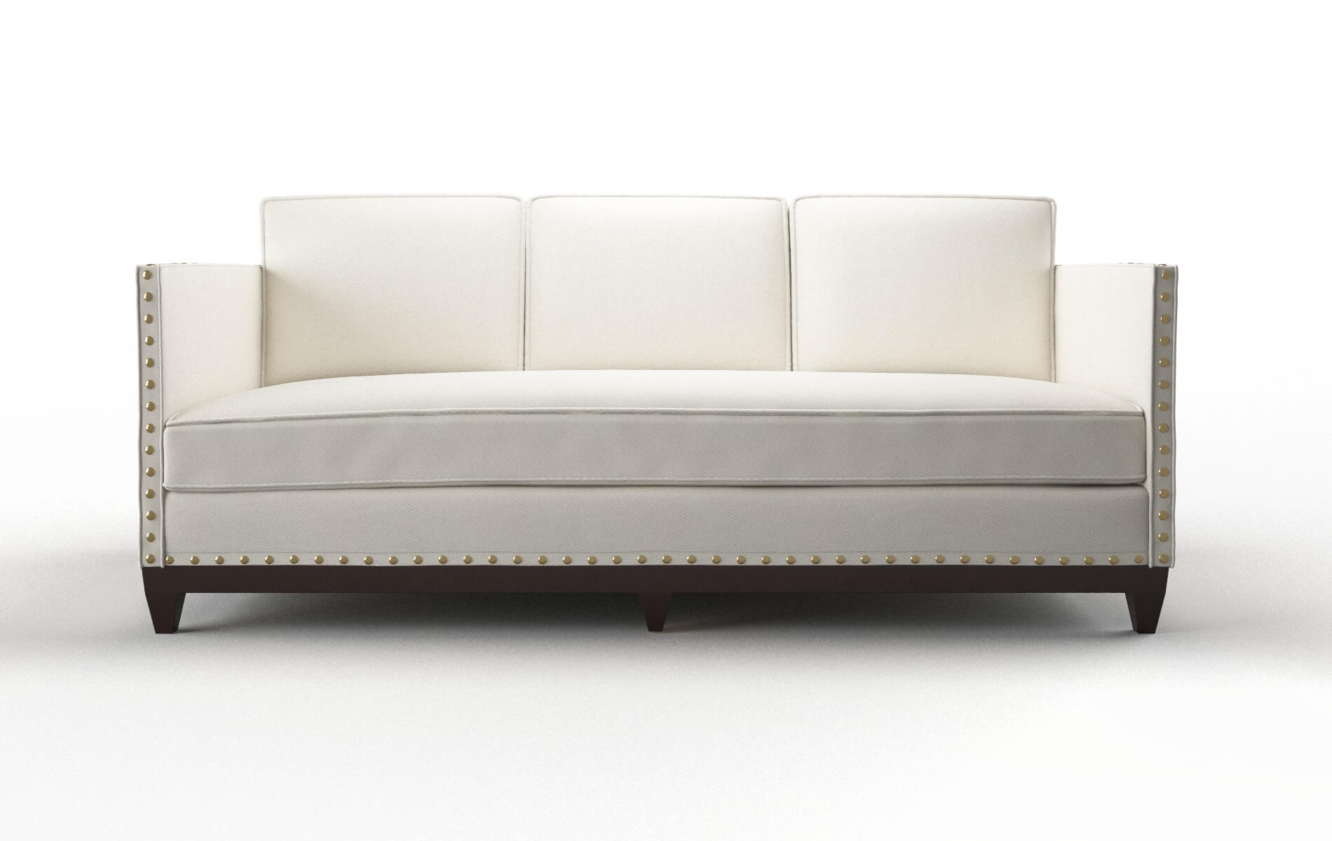 Florence Cosmo ivory Sofa Espresso Legs  1