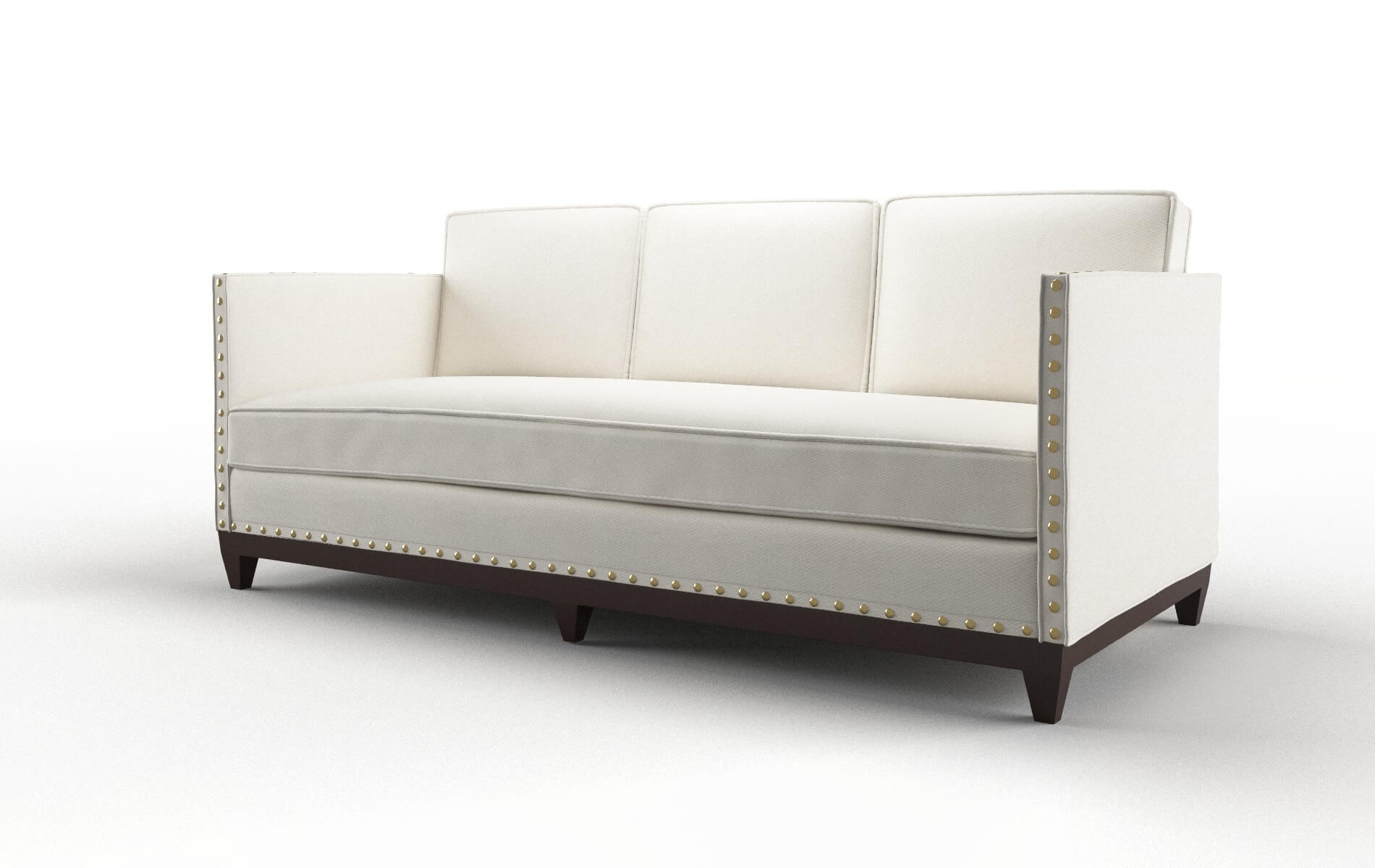 Florence Cosmo Ivory Sofa espresso legs 4