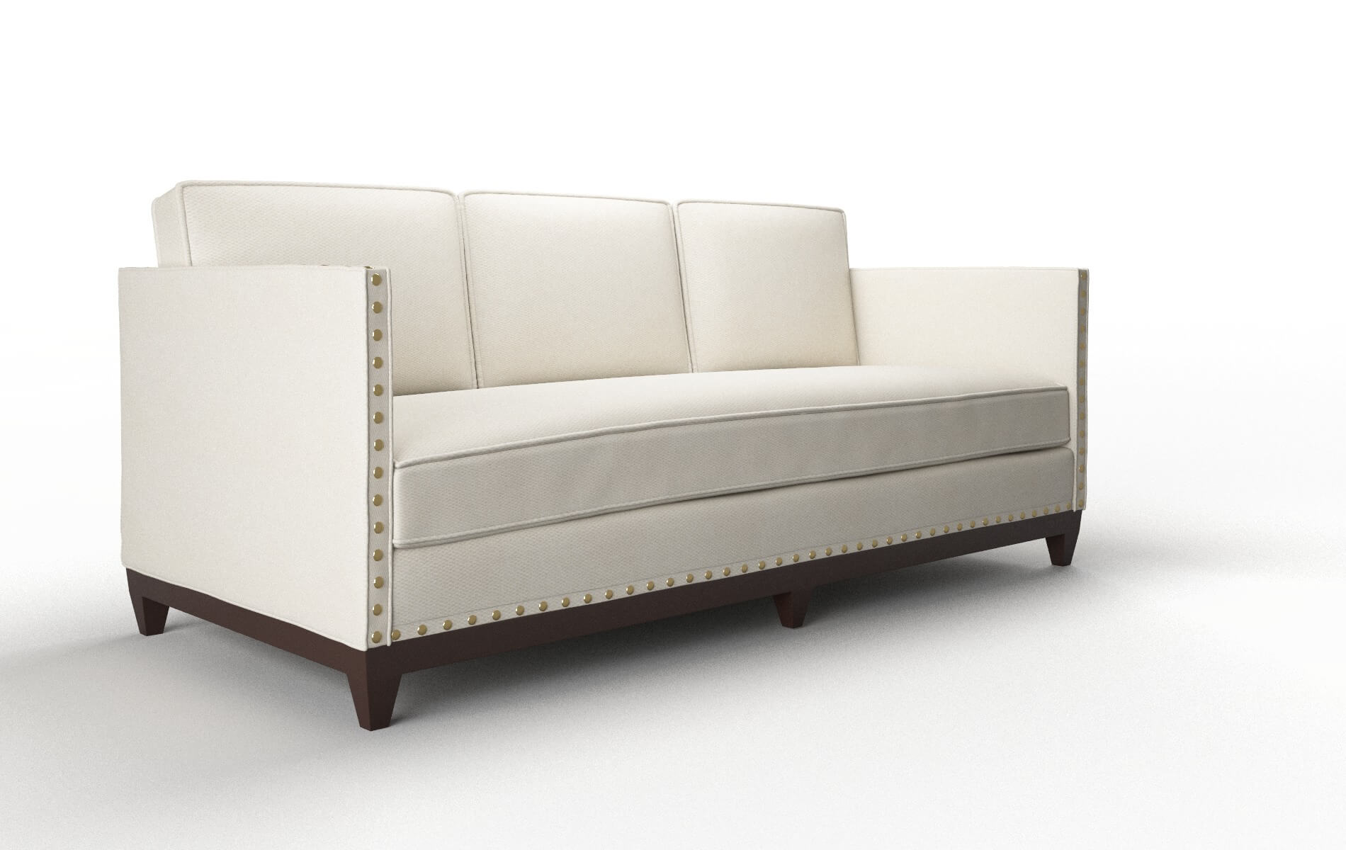 Florence Cosmo Sand Sofa espresso legs 2