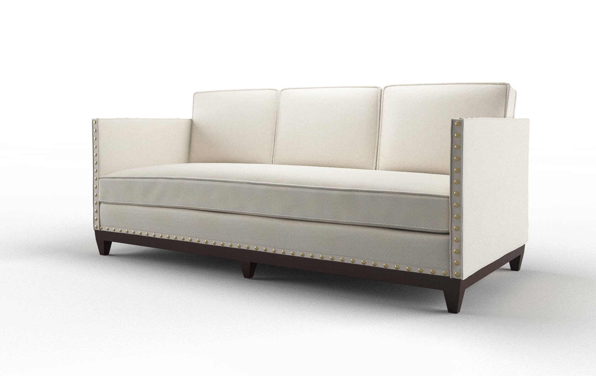 Florence Cosmo Sand Sofa espresso legs 4