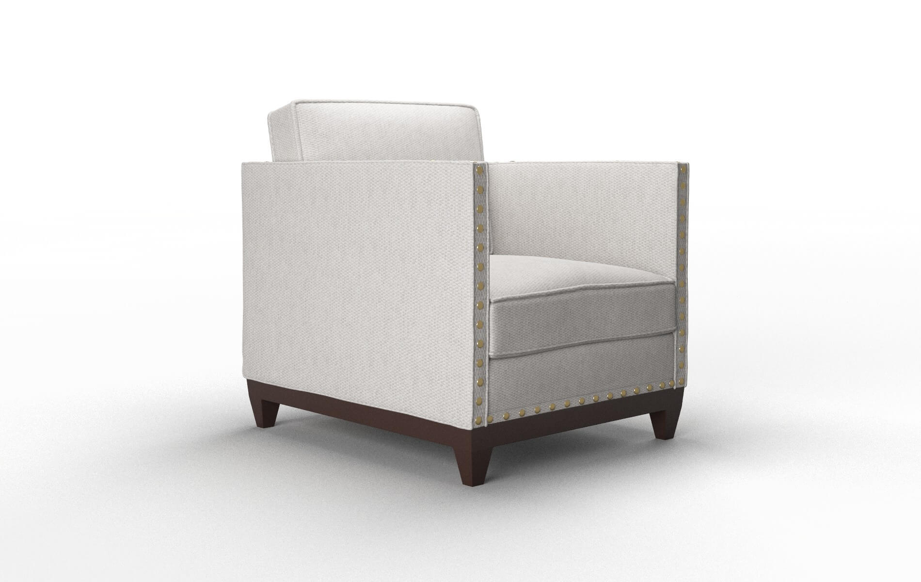 Florence Cosmo Silver Chair espresso legs 2