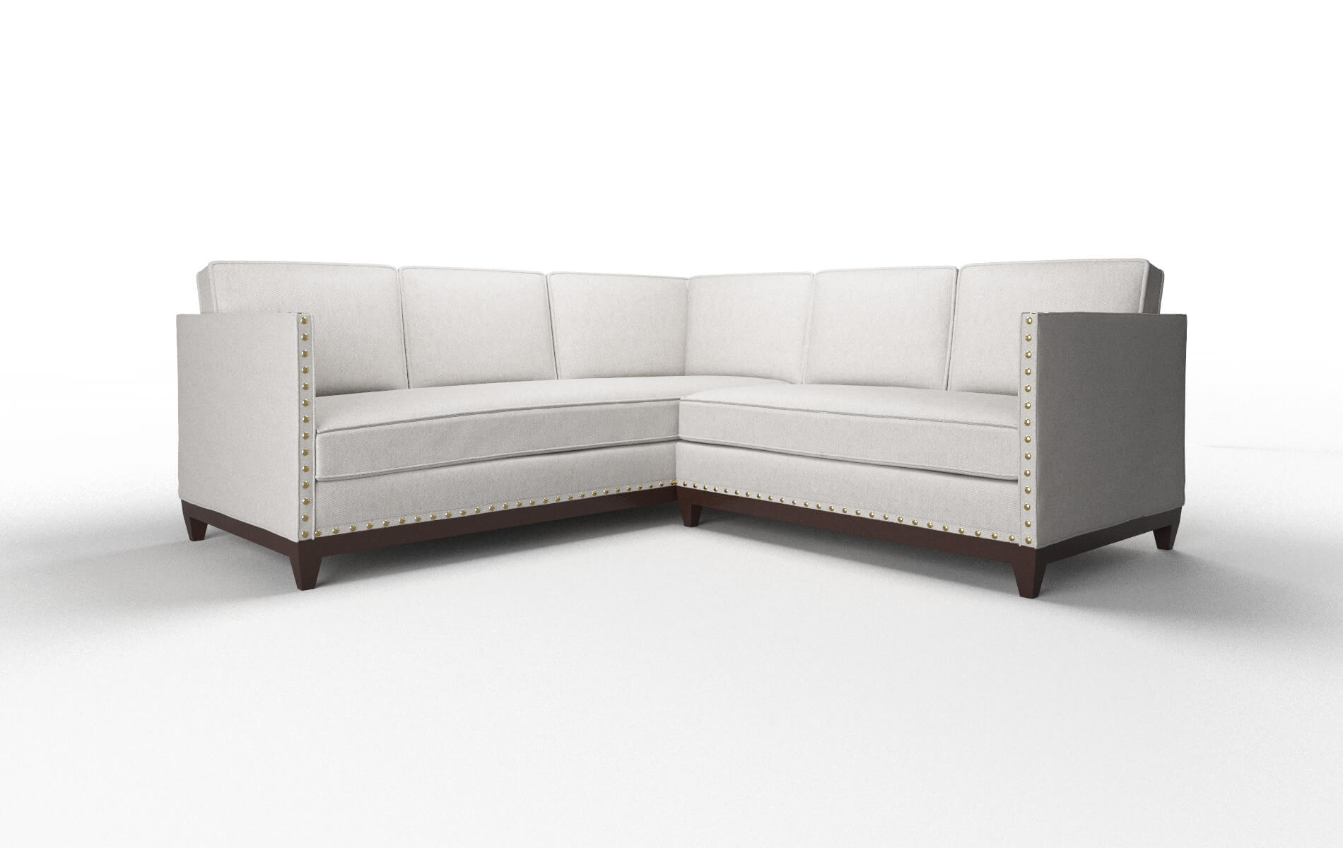 Florence Cosmo silver Sectional Espresso Legs  1