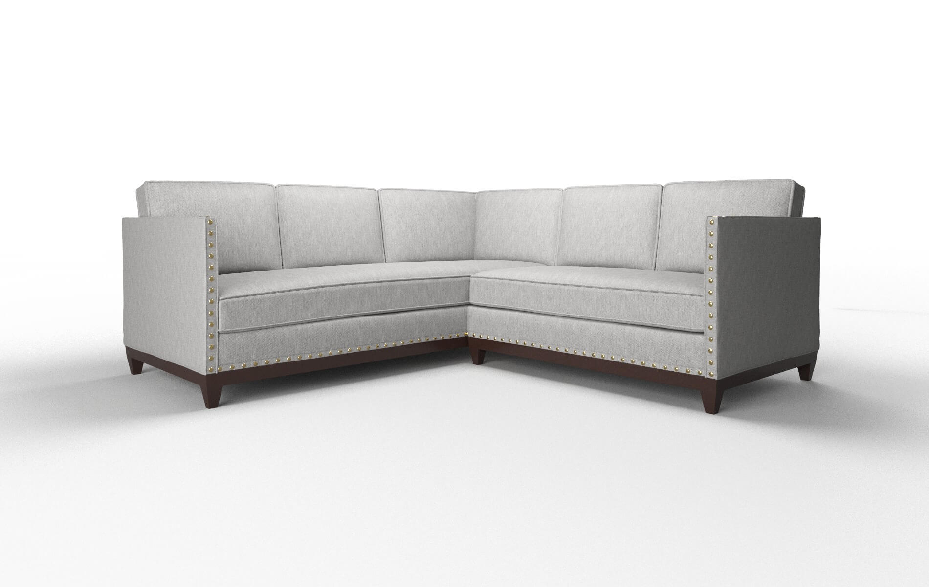 Florence Cosmo Steel Sectional espresso legs 1