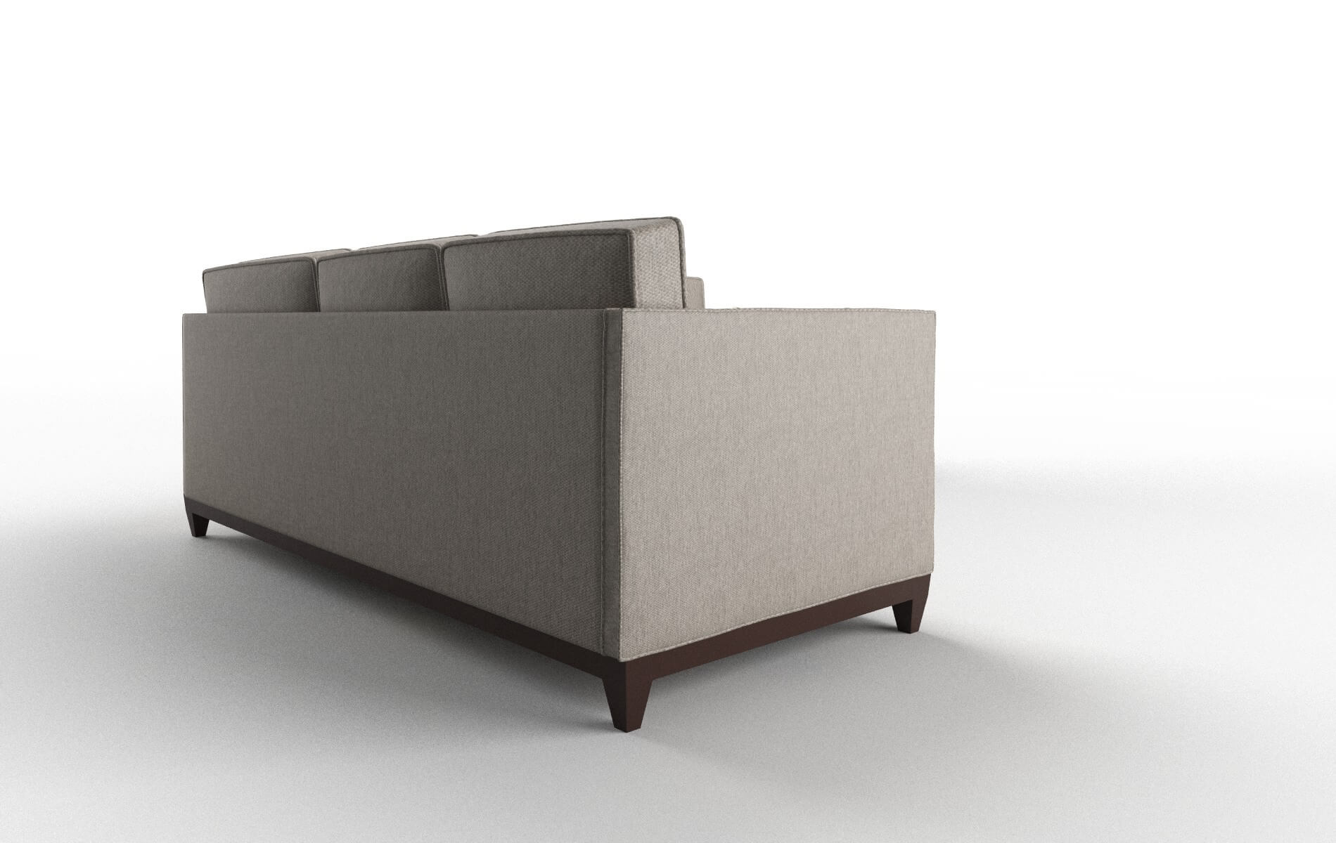Florence Cosmo Taupe Sectional espresso legs 3