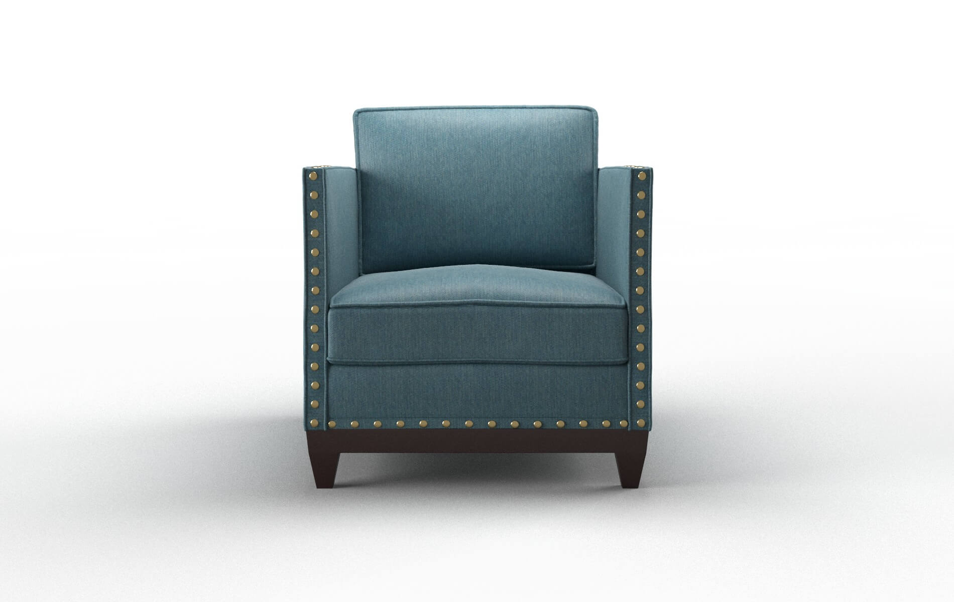 Florence Cosmo Teal Chair espresso legs 1