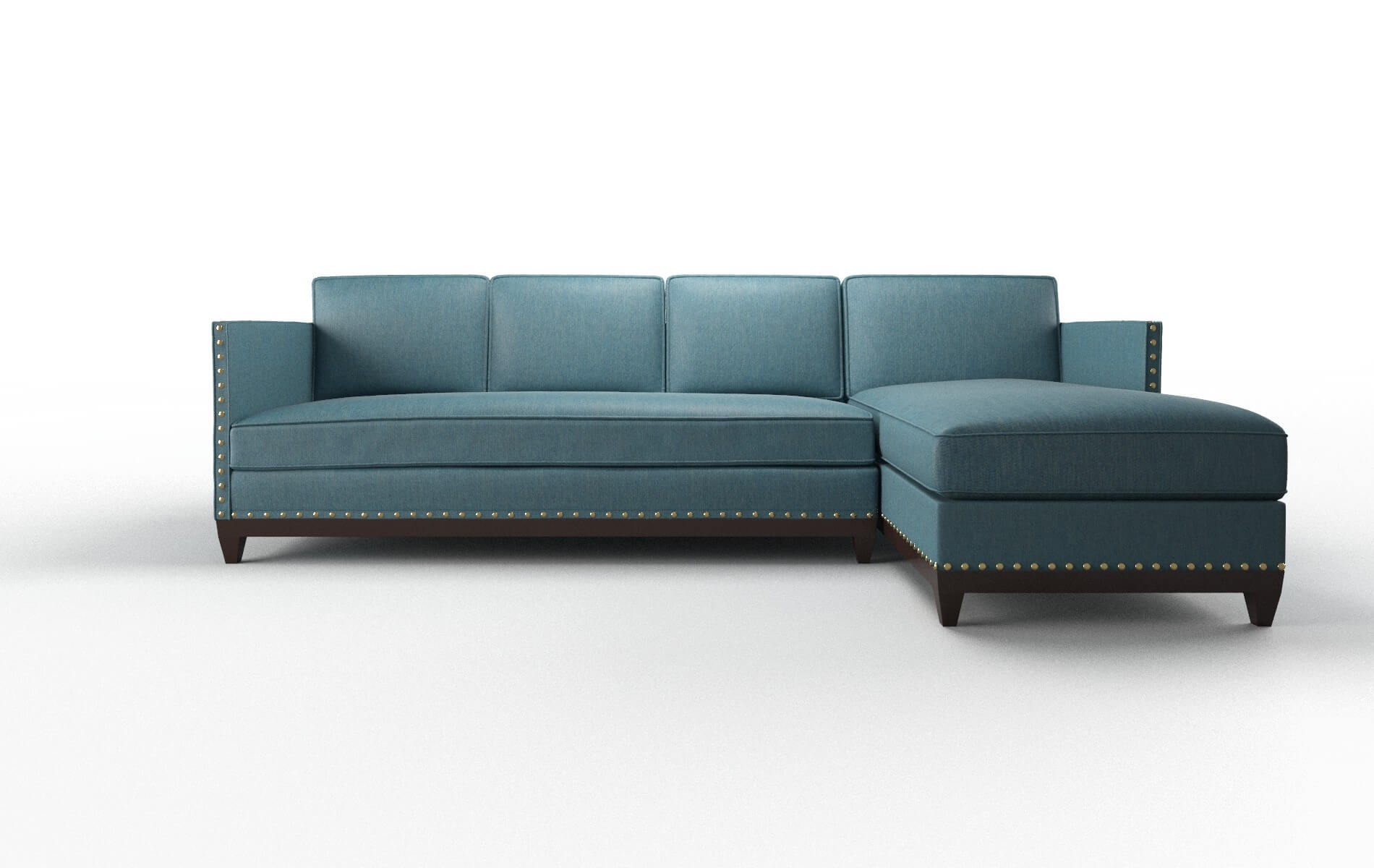 Florence Cosmo Teal Panel espresso legs 1