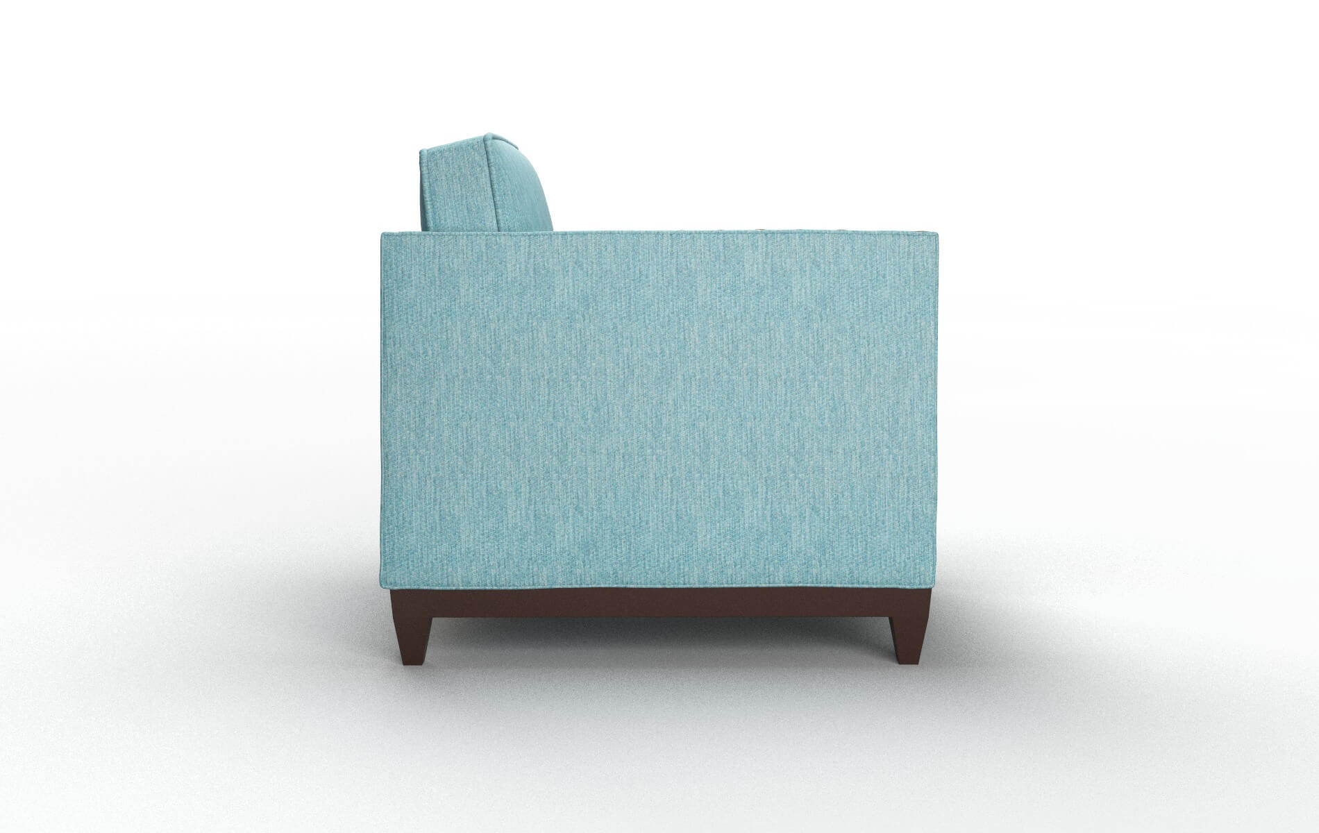 Florence Cosmo Turquoise Chair espresso legs 3