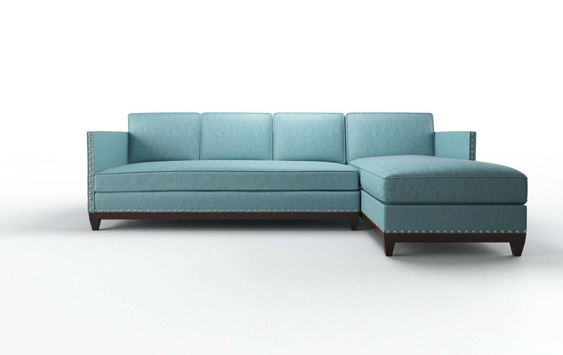 Florence Cosmo Turquoise Panel espresso legs