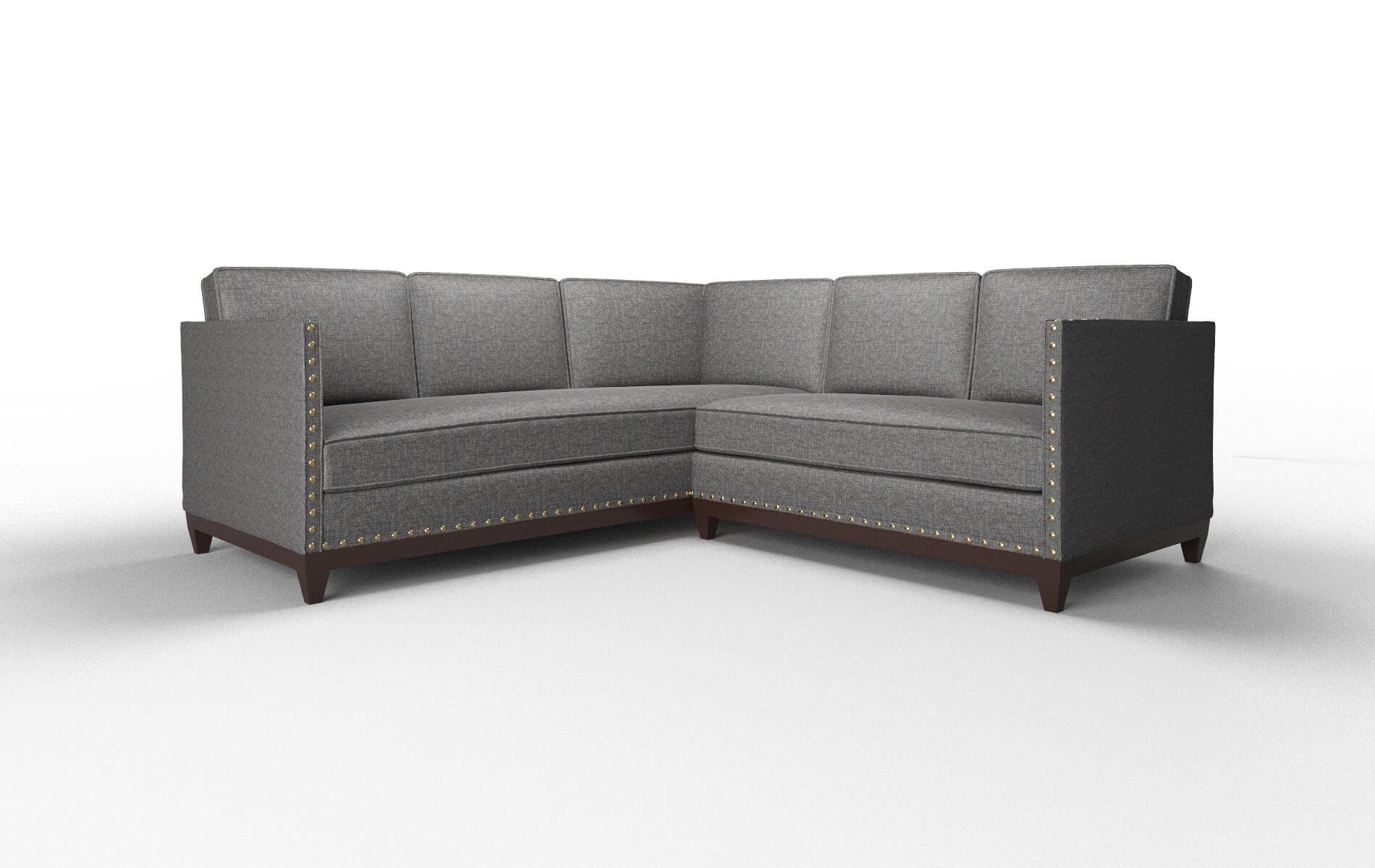 Florence Curious Eclipse Sectional espresso legs 1