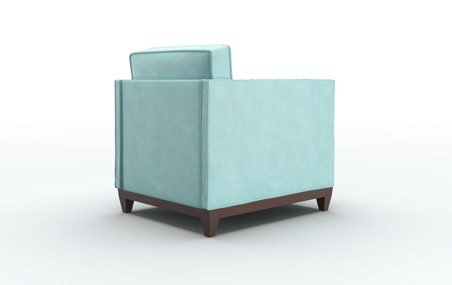 Florence Curious Turquoise Chair espresso legs 5