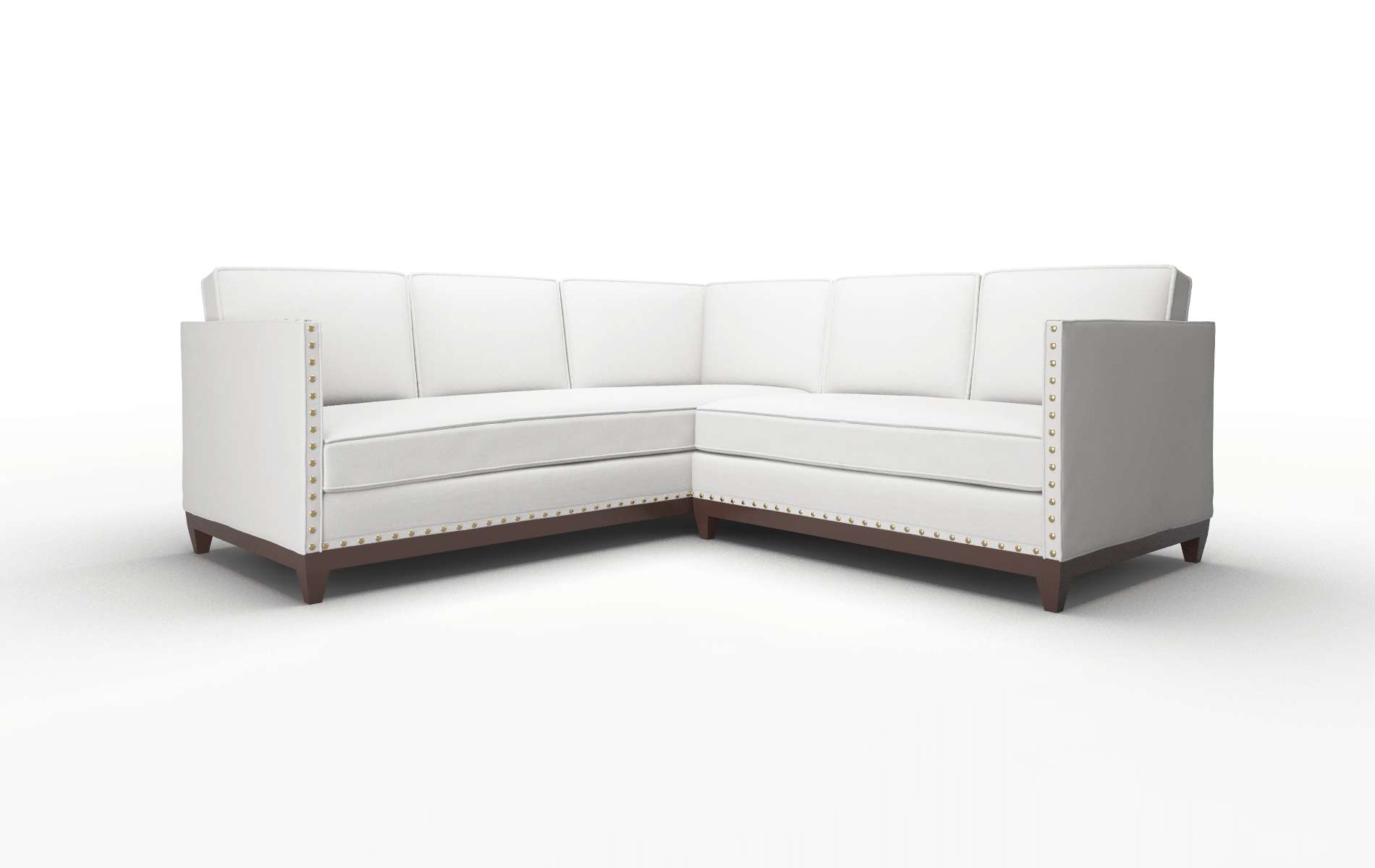 Florence Dawson Platinum Sectional espresso legs 1