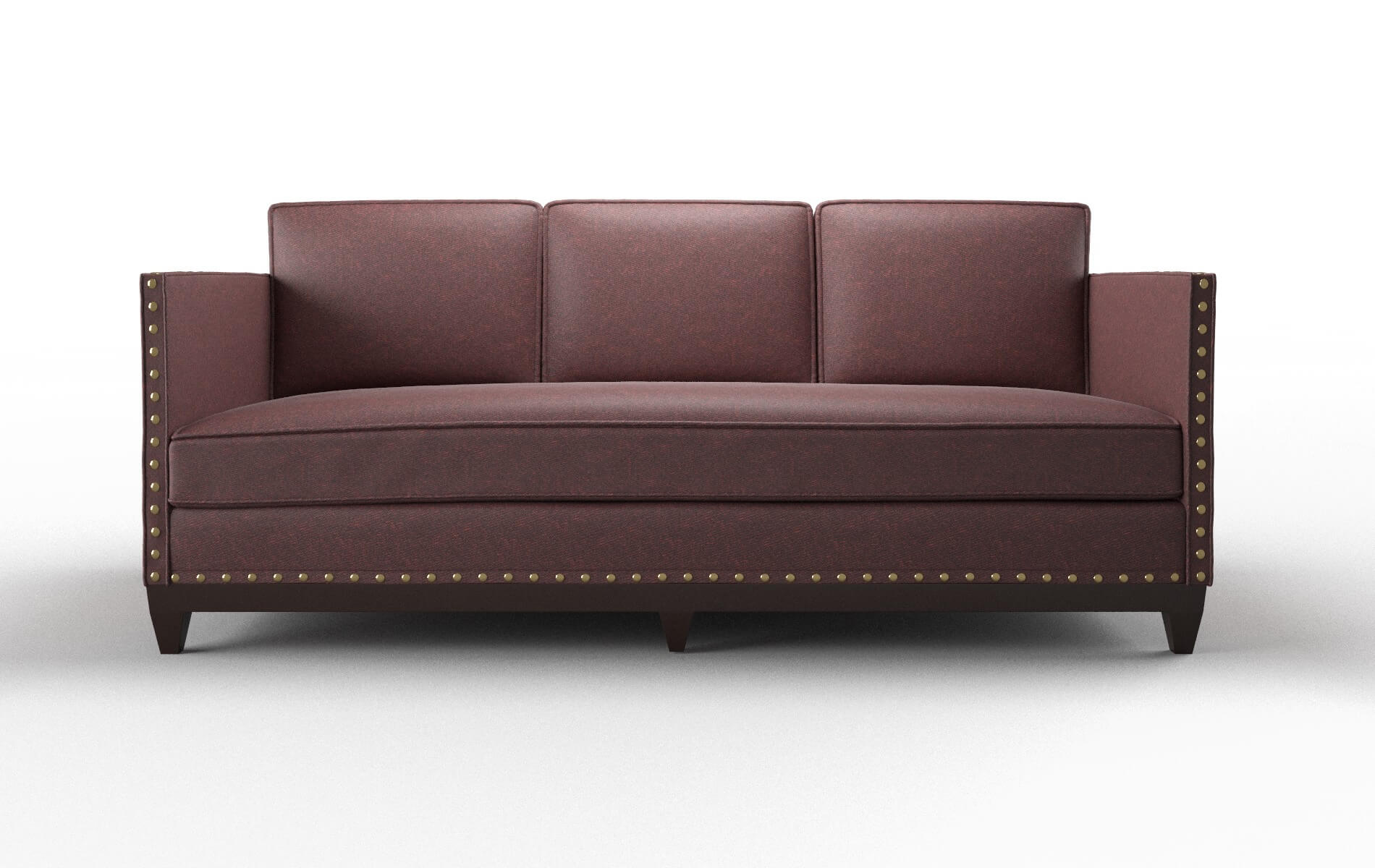 Florence Derby Berry Sofa espresso legs 1