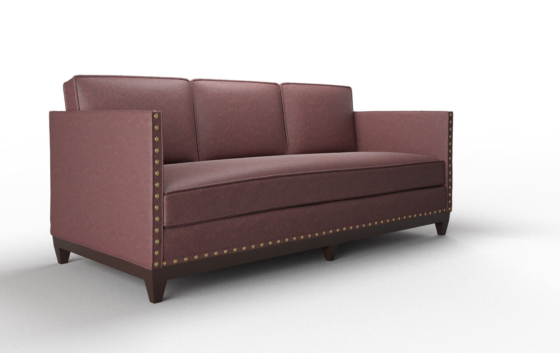 Florence Derby Berry Sofa espresso legs 2