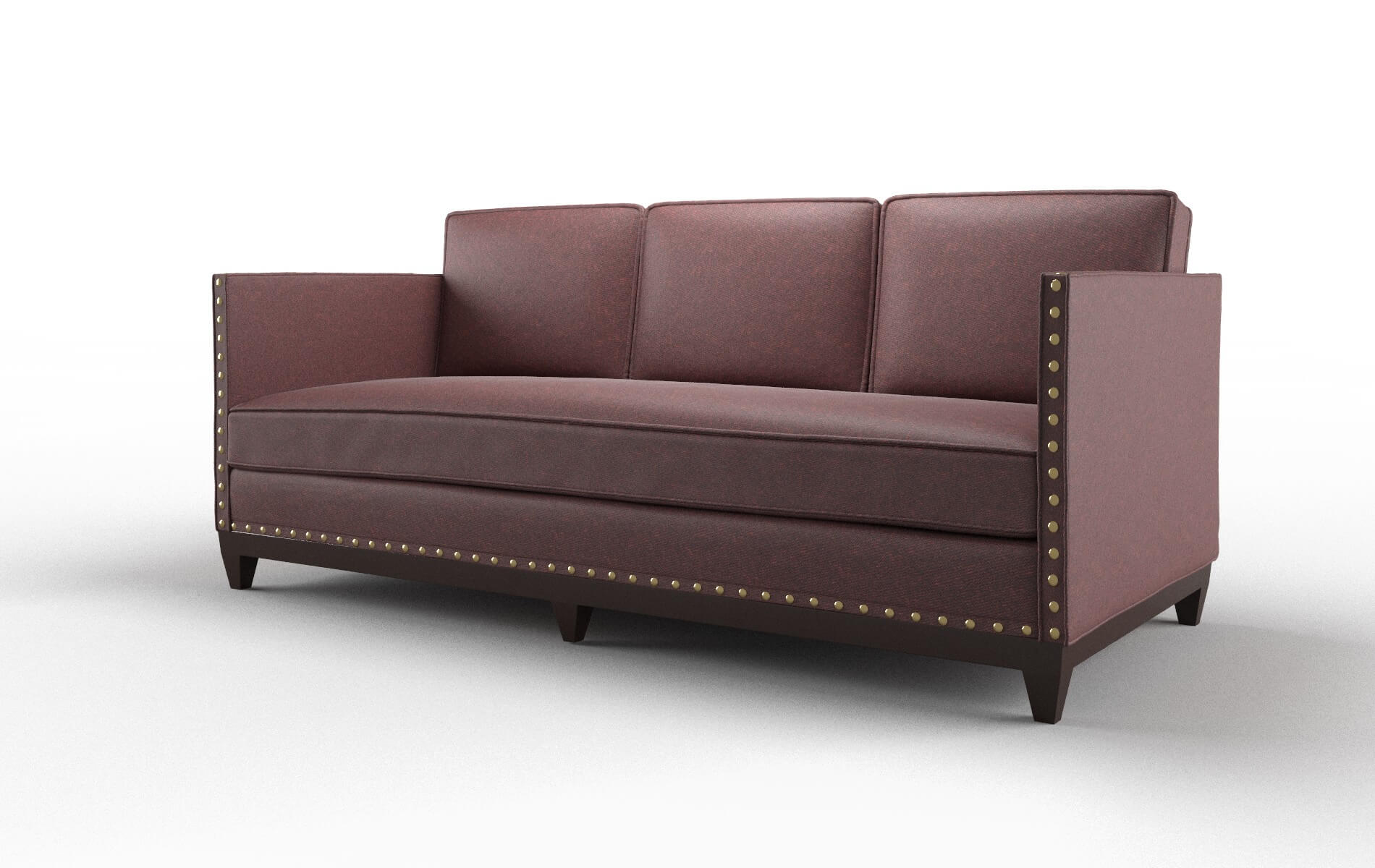 Florence Derby Berry Sofa espresso legs 4