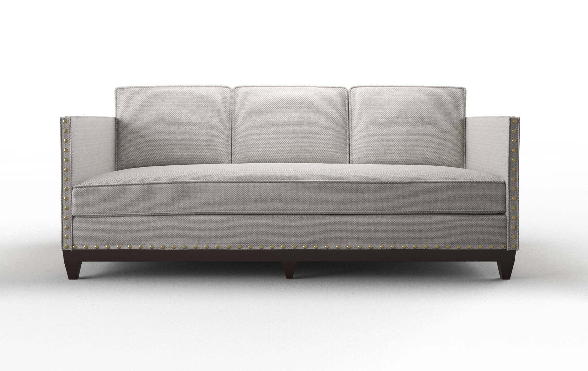 Florence Derby Grey Sofa espresso legs 1