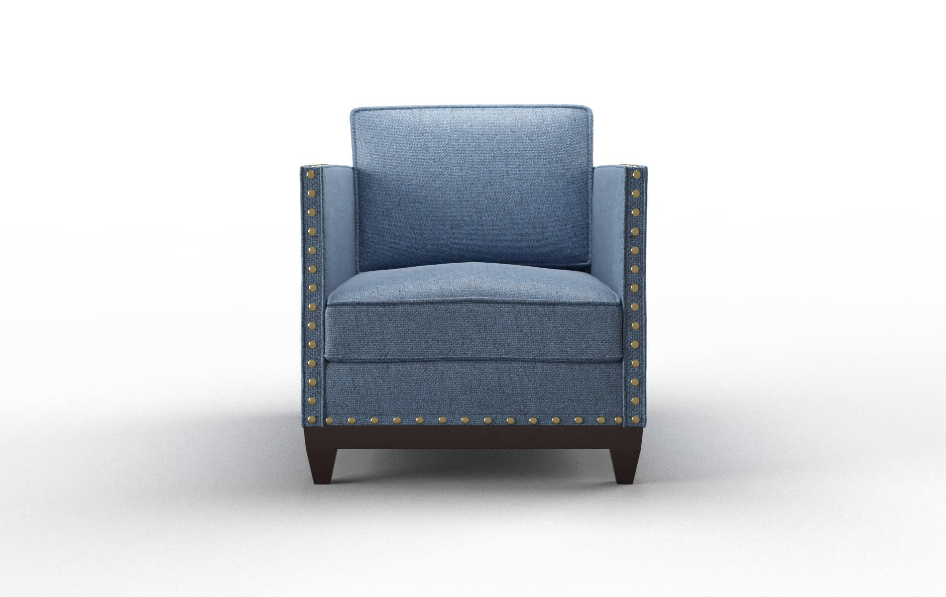 Florence Derby Navy Chair espresso legs 1