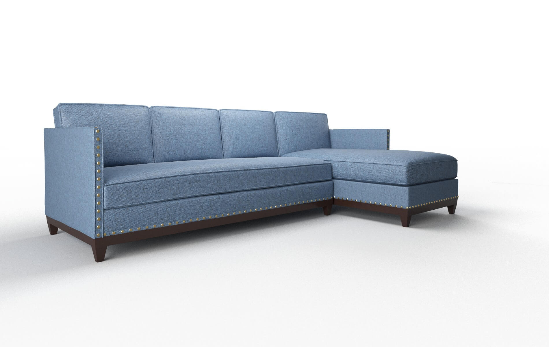 Florence Derby Navy Panel espresso legs 2