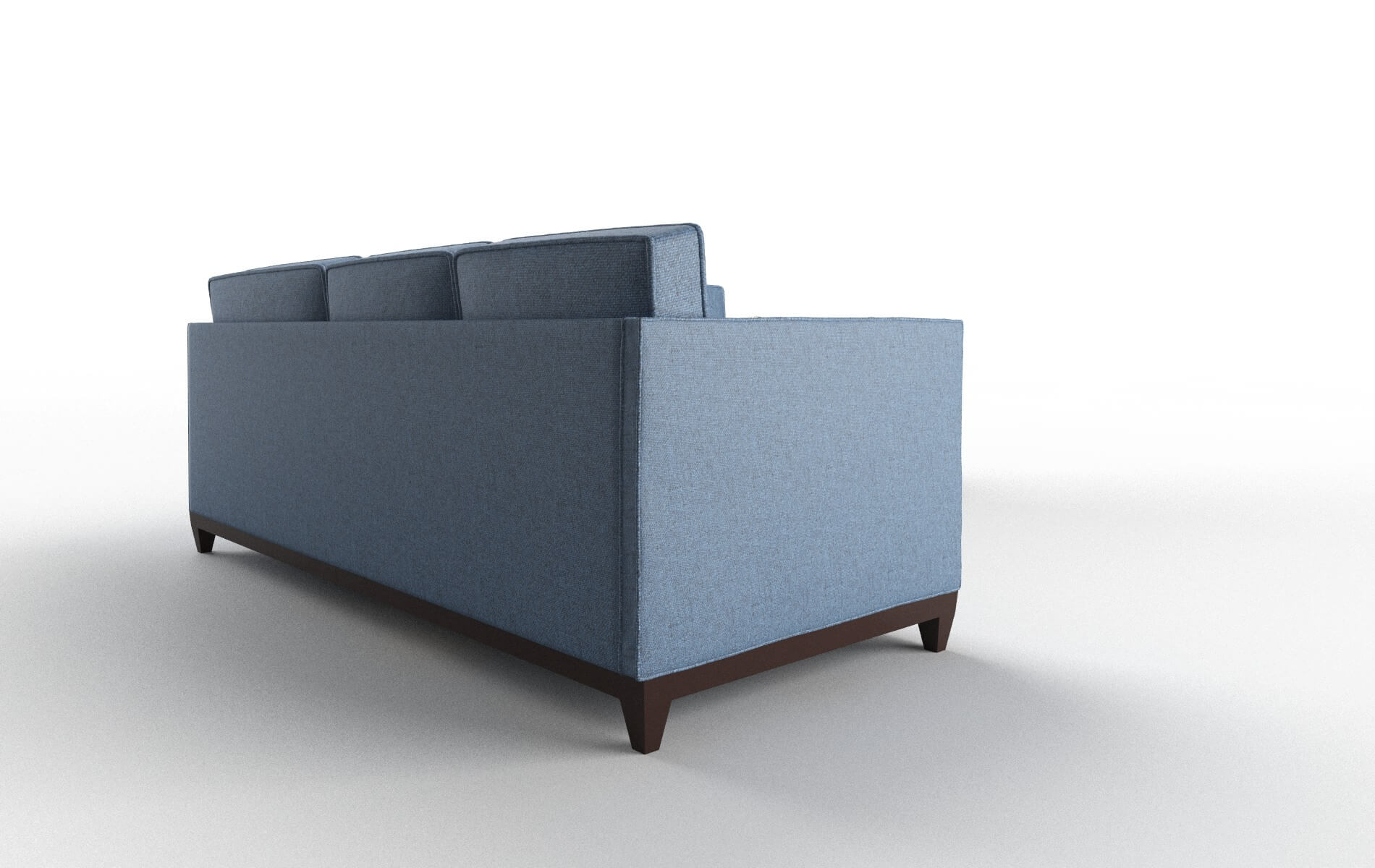 Florence Derby Navy Sectional espresso legs 3