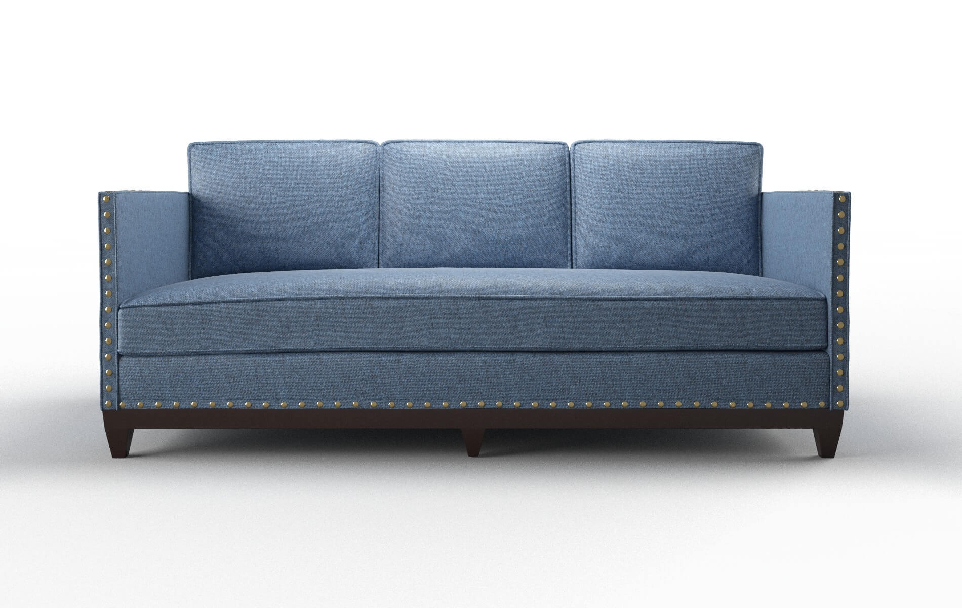 Florence Derby Navy Sofa espresso legs 1