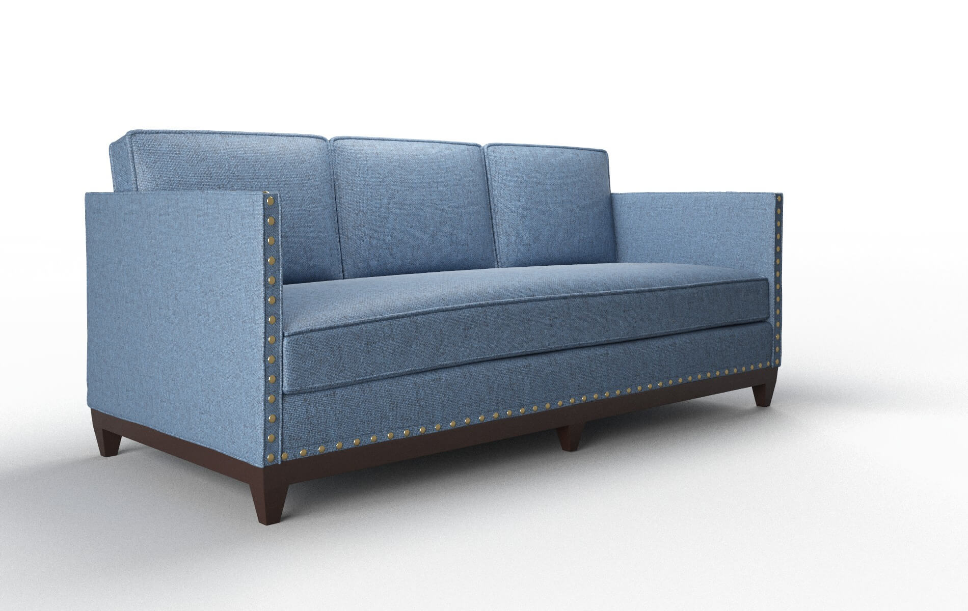 Florence Derby Navy Sofa espresso legs 2