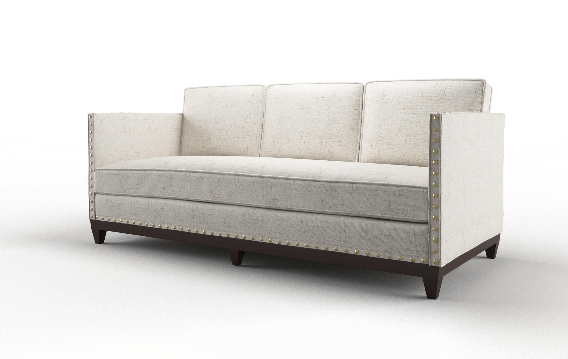 Florence Derby Taupe Sofa espresso legs 4