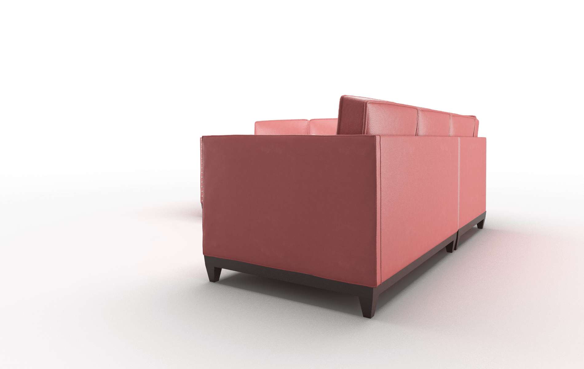 Florence Dillion Cordovan Sectional espresso legs 4