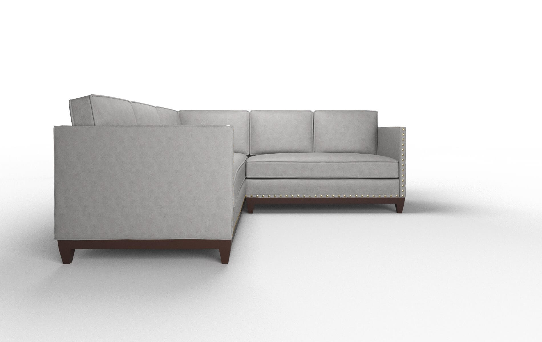 Florence Dream_d Charcoal Sectional espresso legs 2