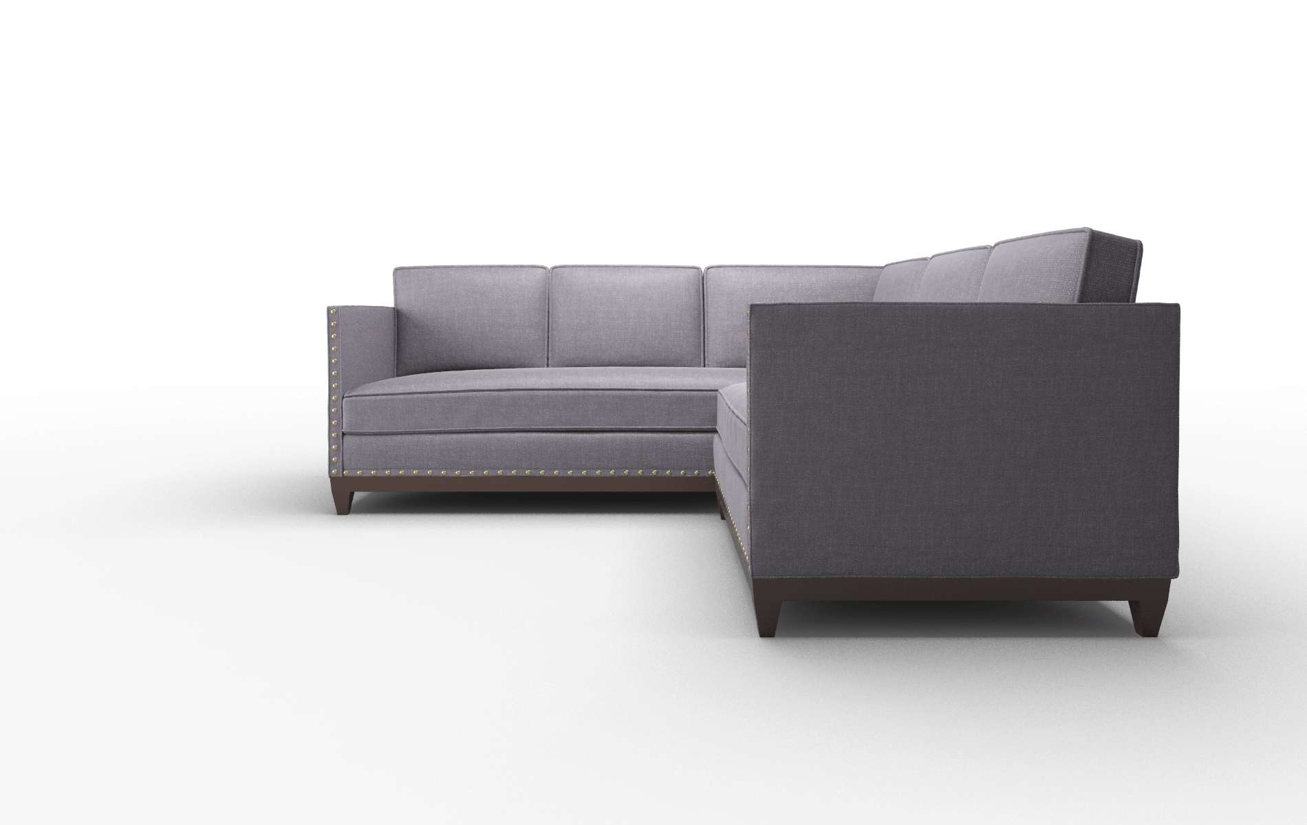 Florence Durham Ink Sectional espresso legs 5