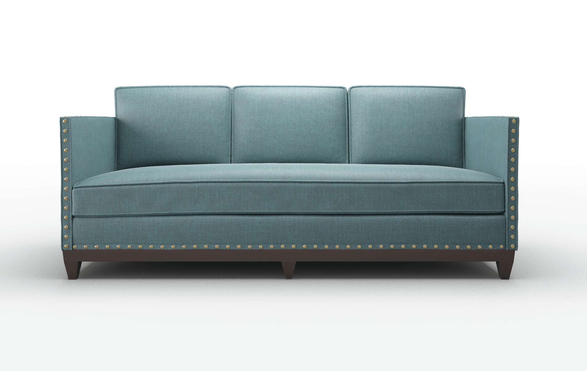Florence Elliot teal Sofa Espresso Legs  1
