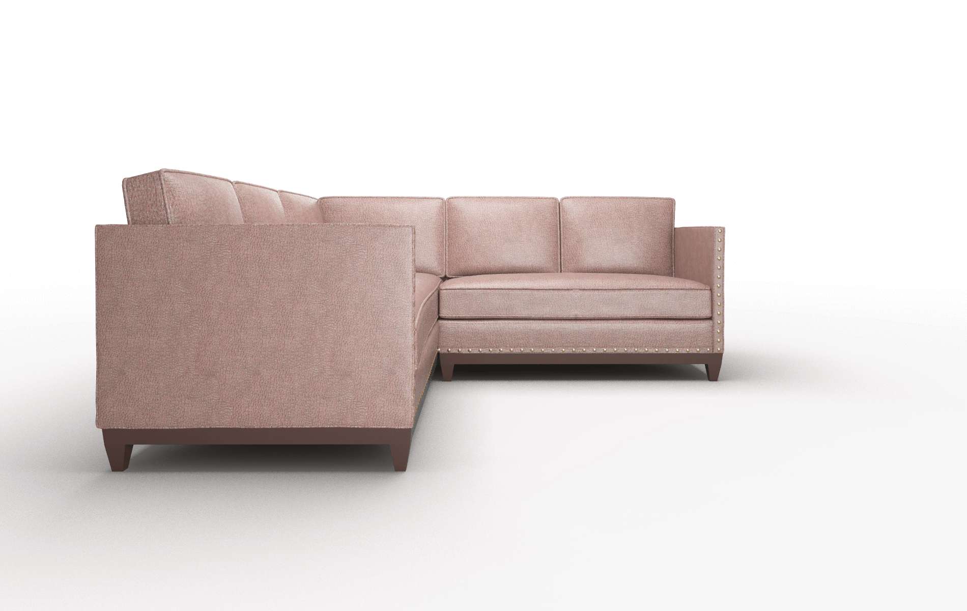 Florence Ford Brown Sectional espresso legs 2