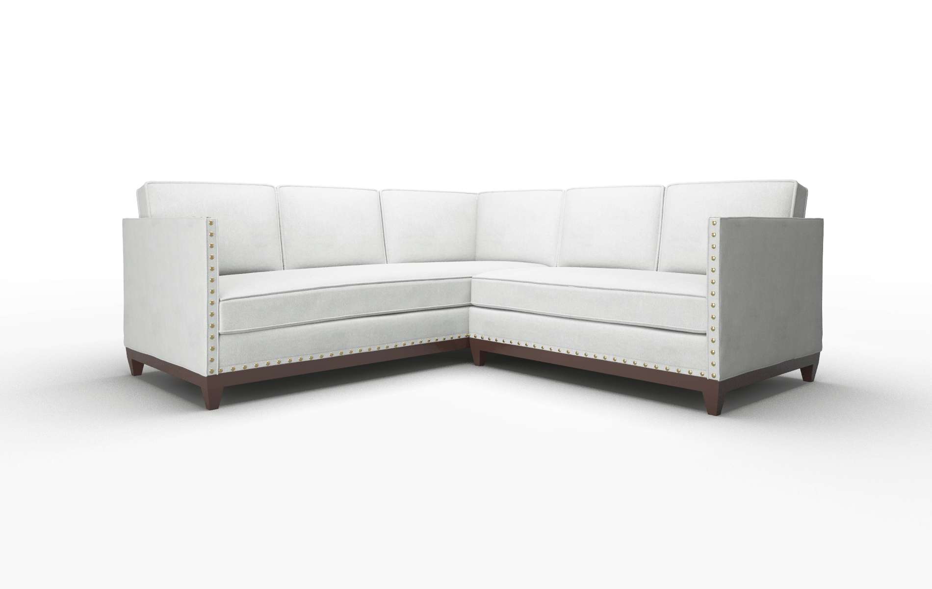 Florence Geo Sterling Sectional espresso legs 1
