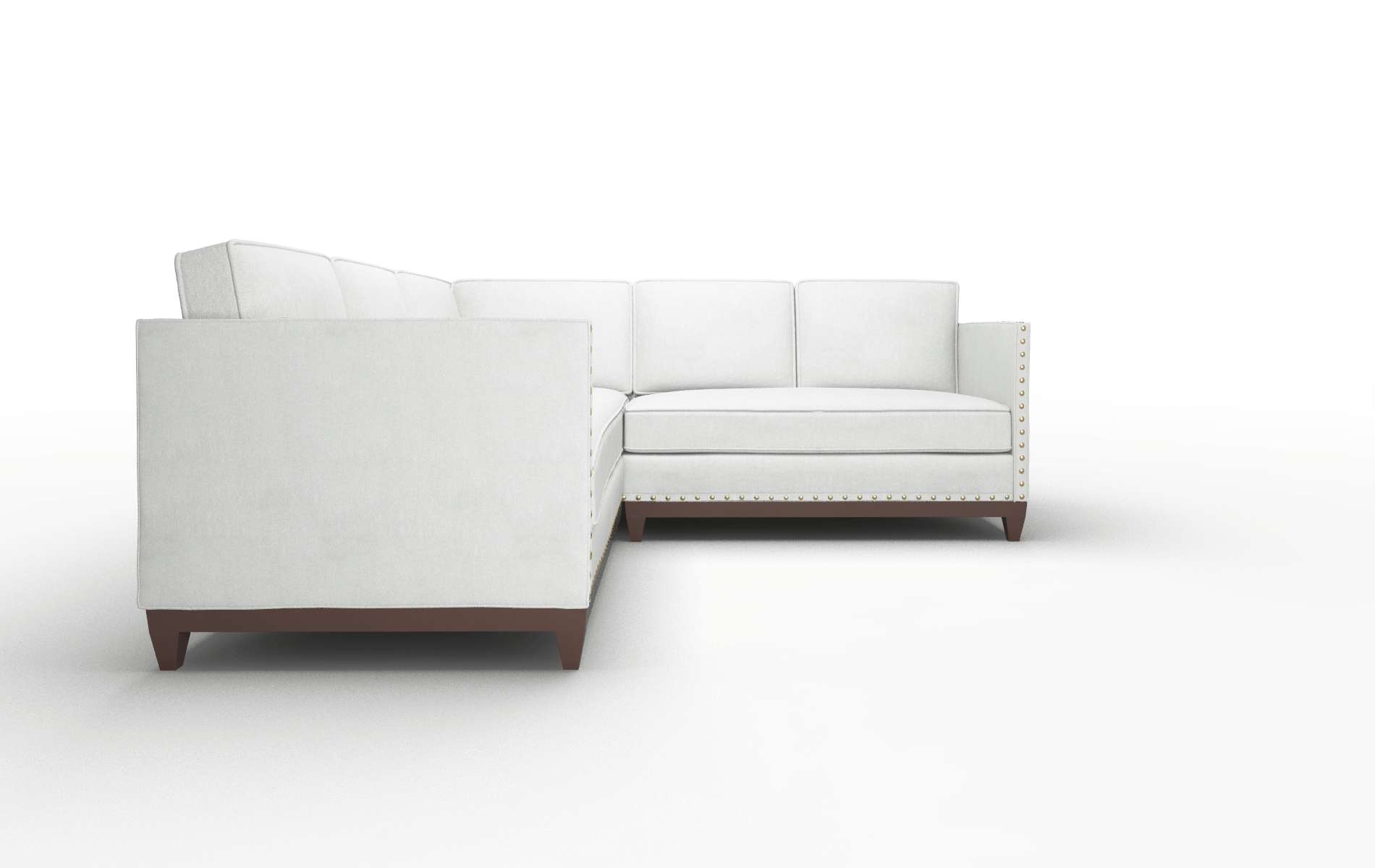 Florence Geo Sterling Sectional espresso legs 2