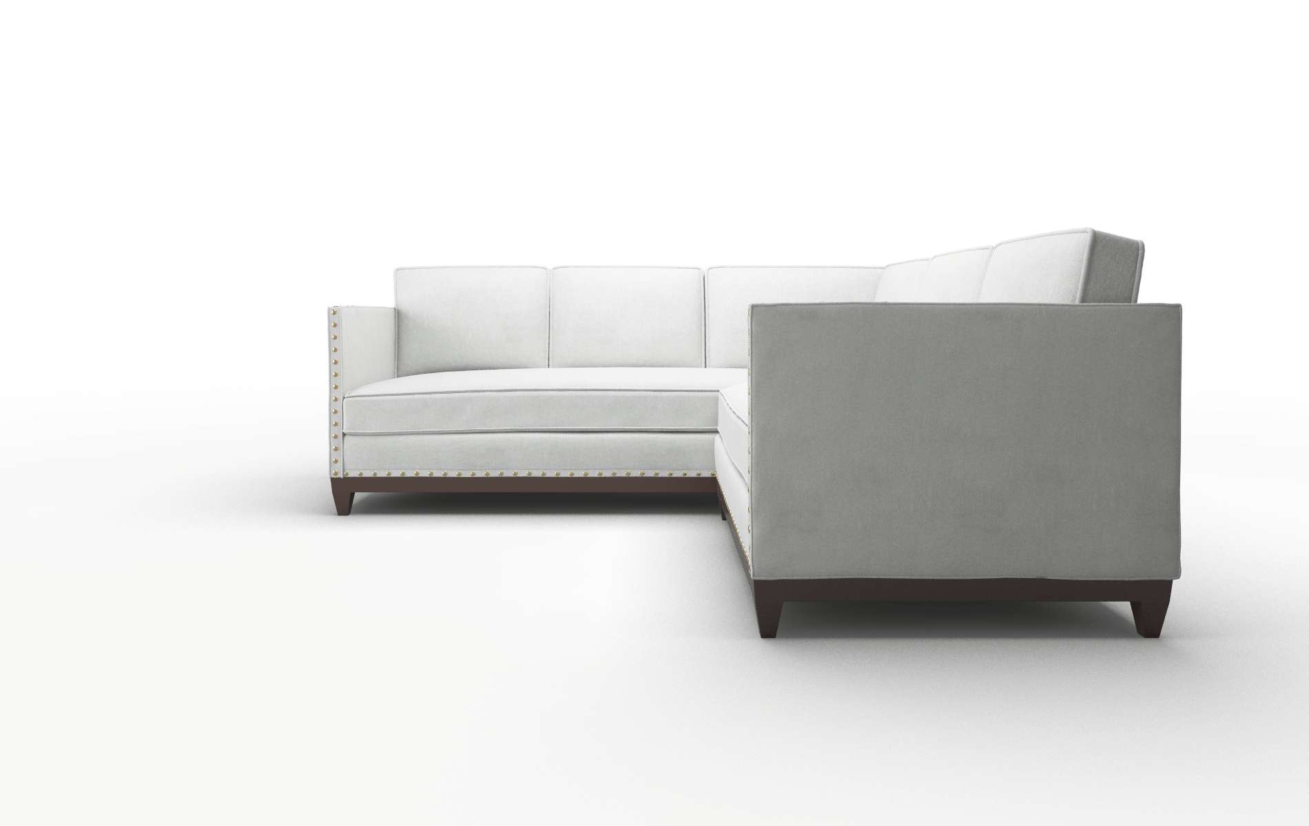 Florence Geo Sterling Sectional espresso legs 5