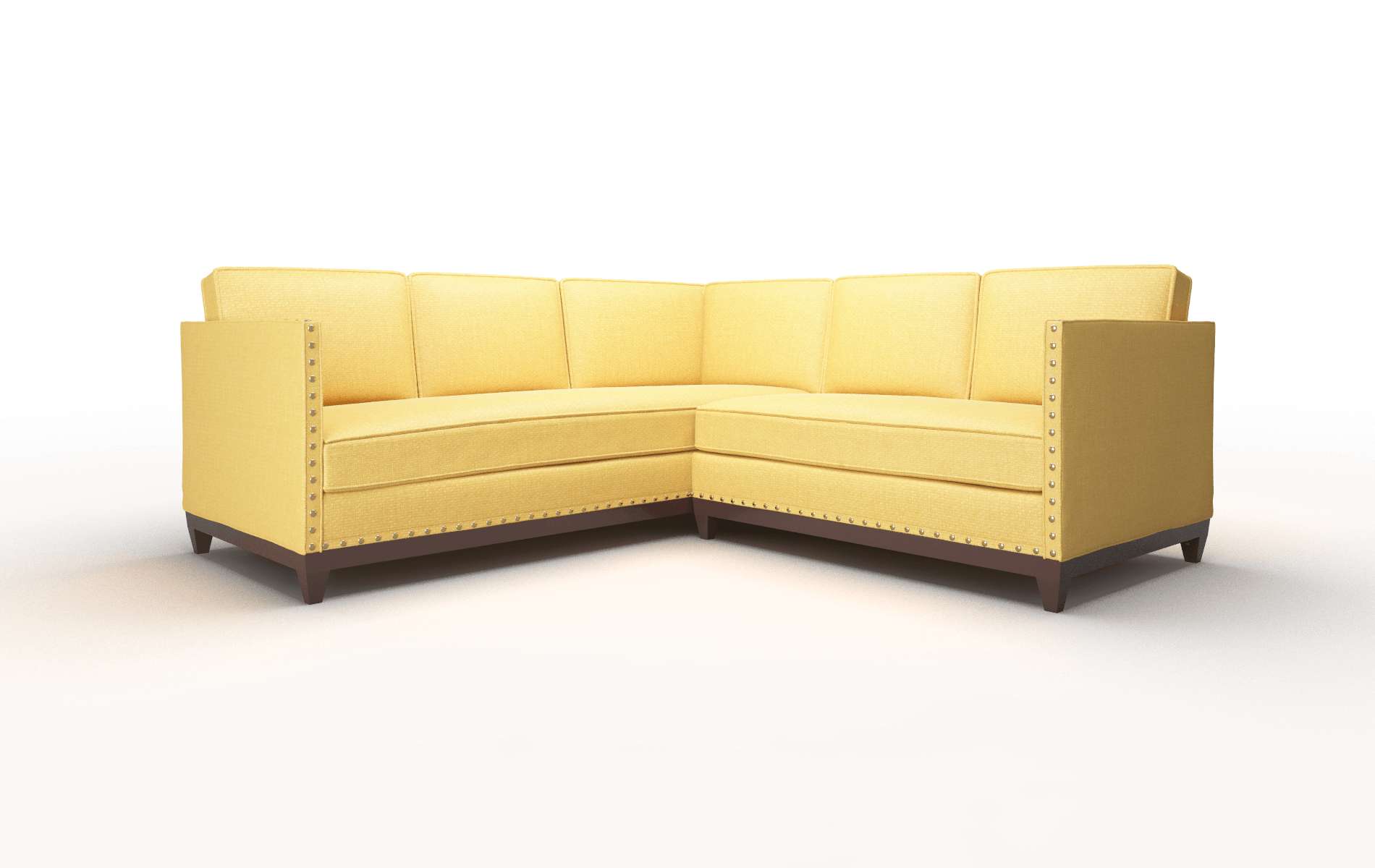 Florence Glee Aglow Sectional espresso legs 1