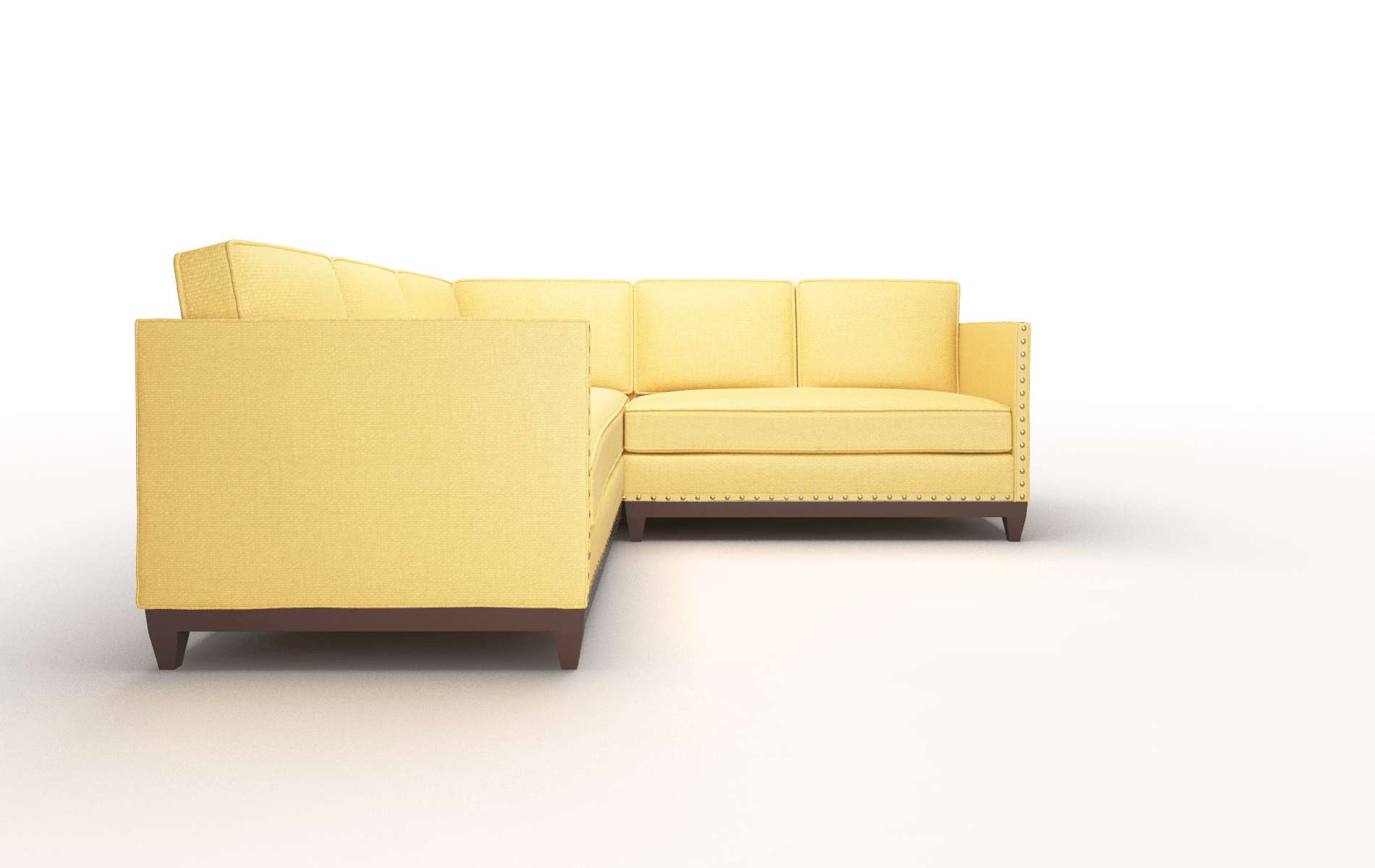 Florence Glee Aglow Sectional espresso legs 2